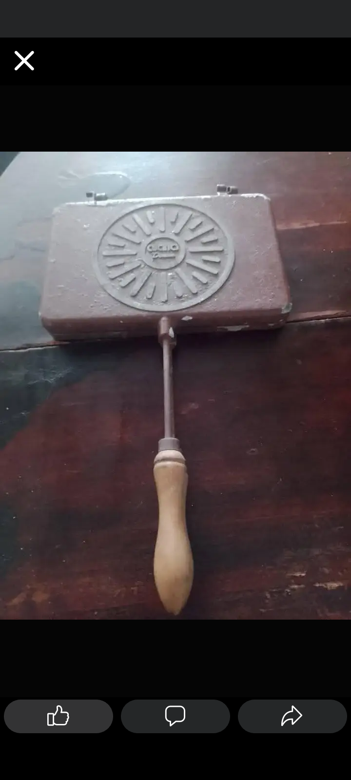 Antigua waflera metálica - miniatura 1