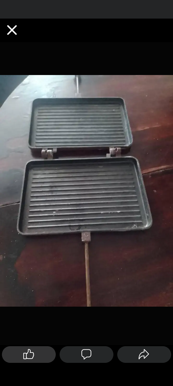 Antigua waflera metálica - miniatura 2