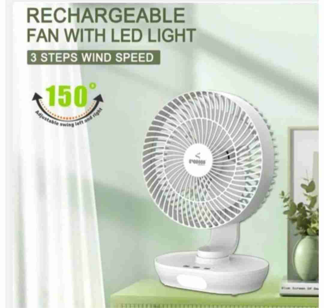 Ventilador recargable con luz LED - miniatura 1