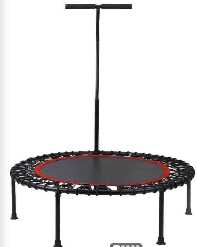 Mini trampolín con barra ajustable - miniatura 1