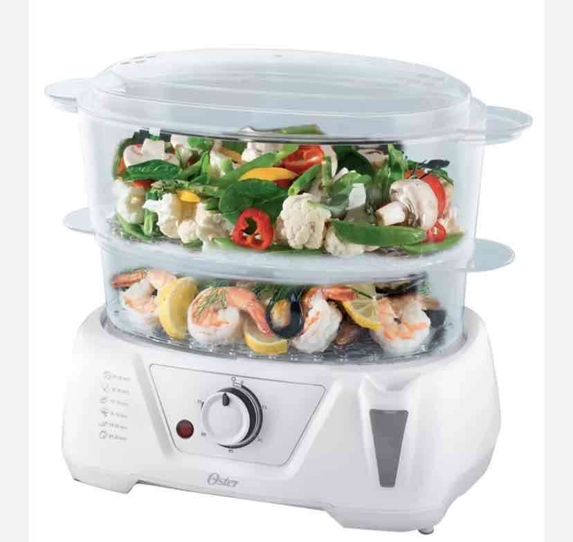 Vaporera eléctrica Oster doble bandeja