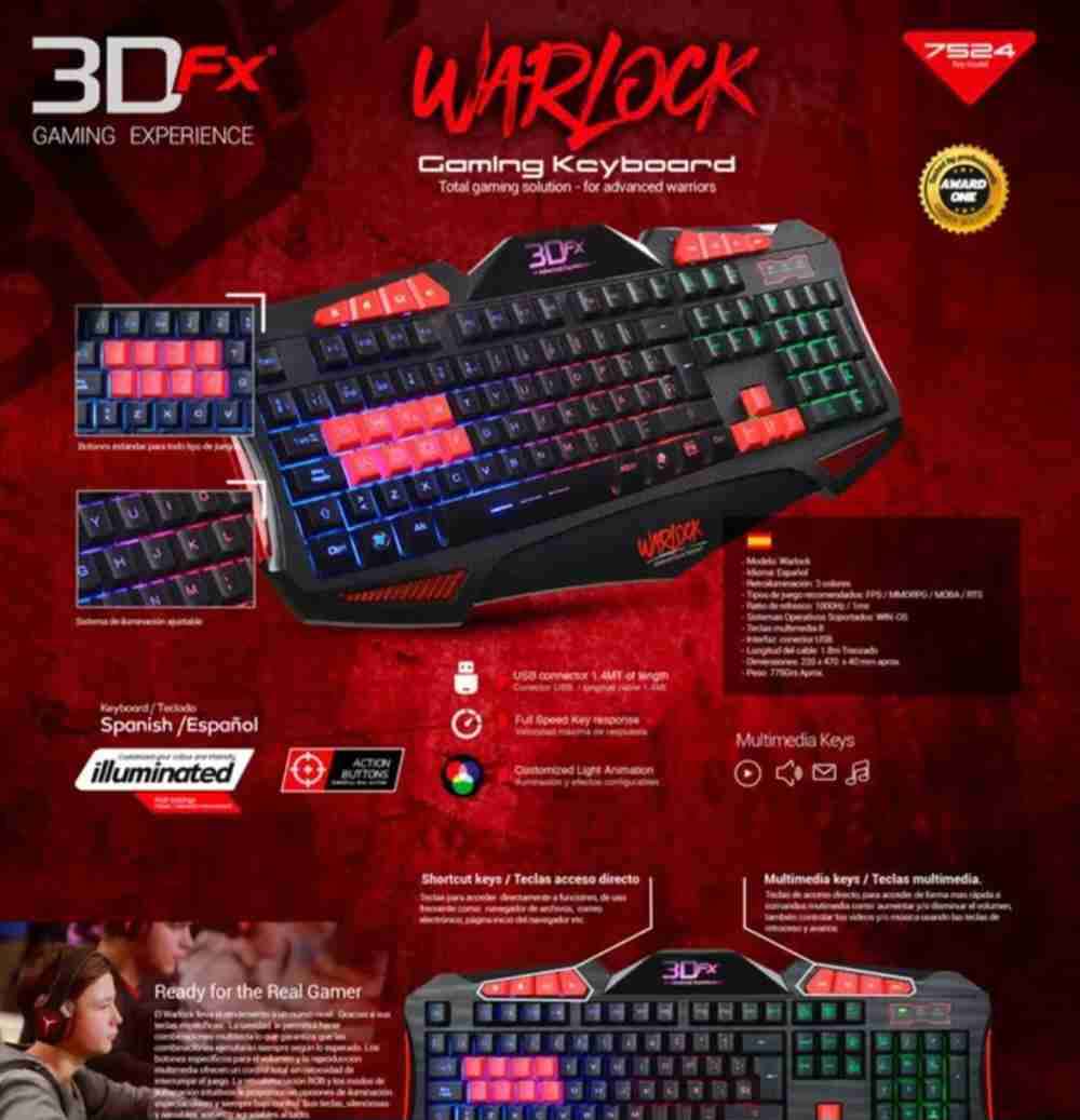 Teclado gaming 3Dfx Warlock - miniatura 1