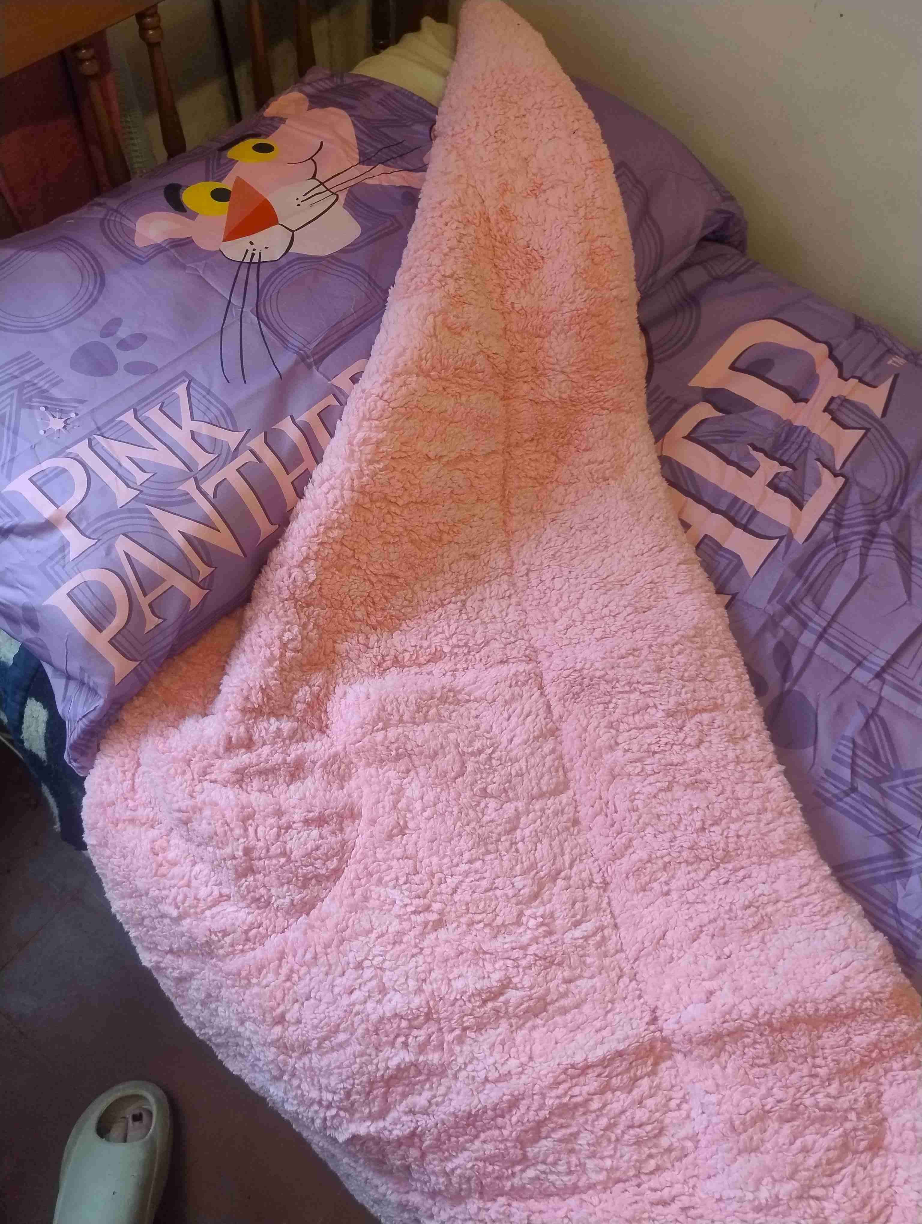 Colcha Pantera Rosa morada - miniatura 3