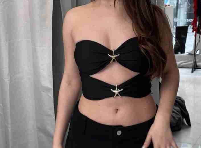 Top halter lentejuelas rosado - miniatura 2