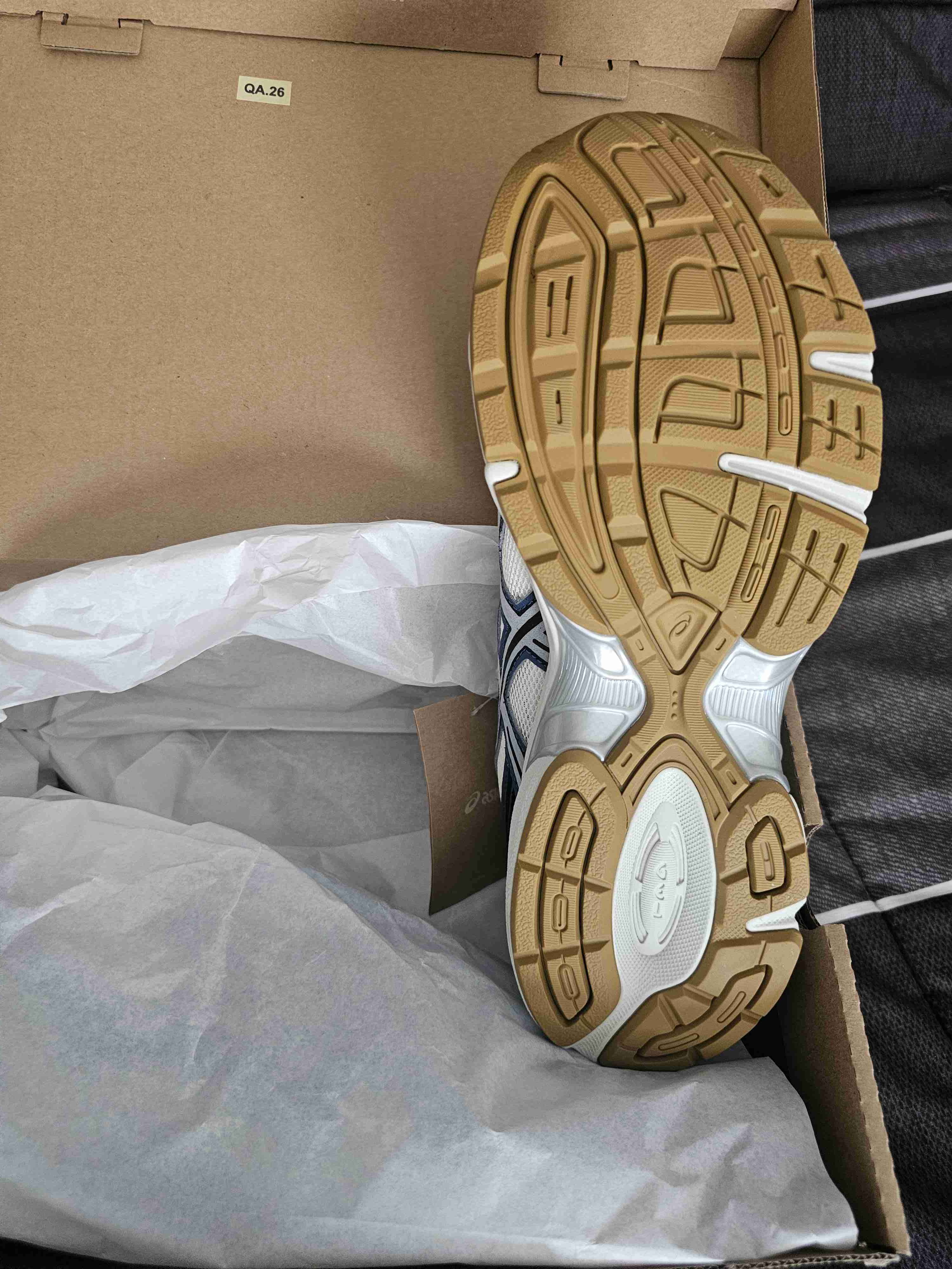 Zapatillas deportivas Asics blancas y azules - miniatura 5