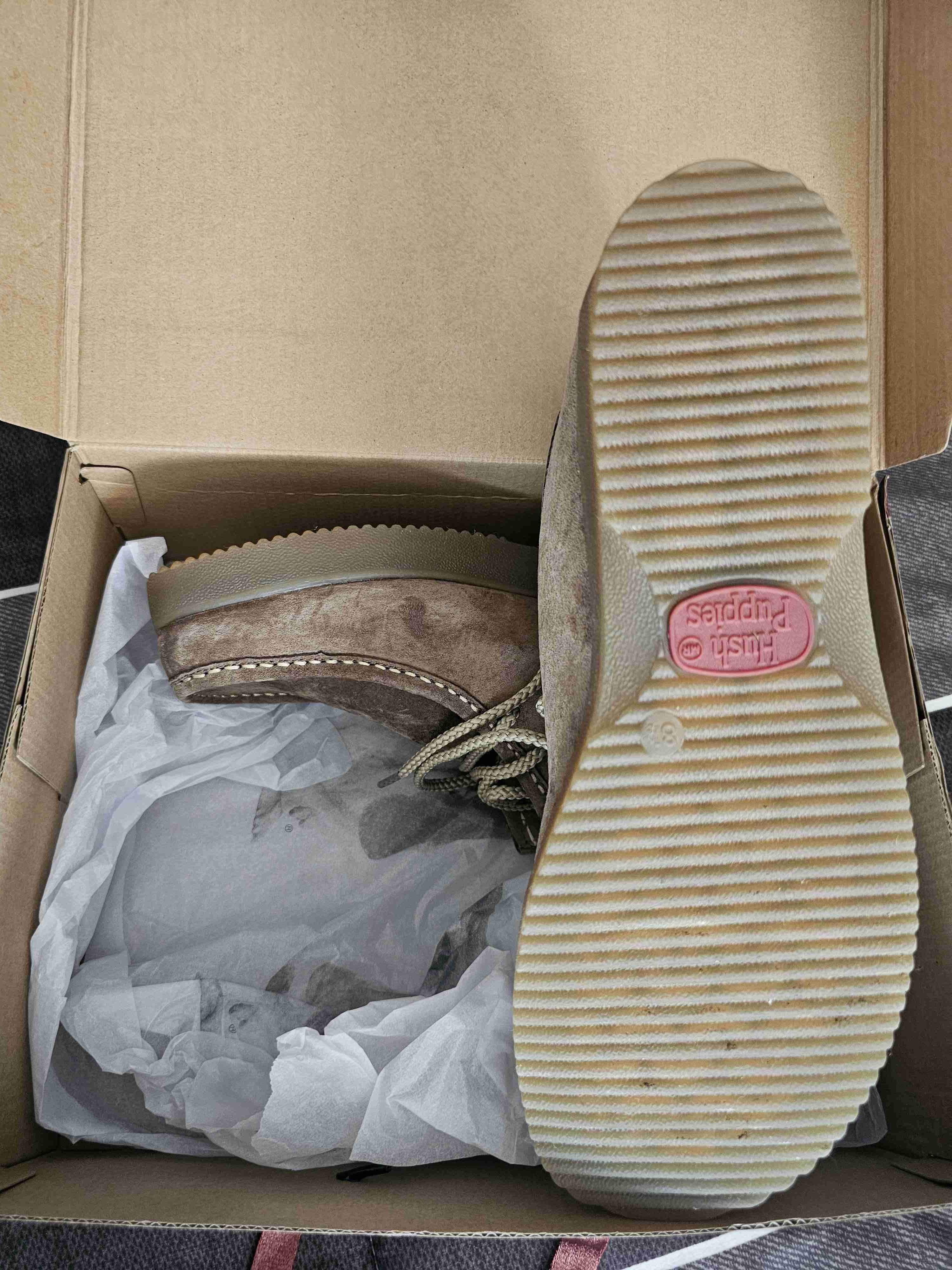 Botines de gamuza marrón Hush Puppies - miniatura 3