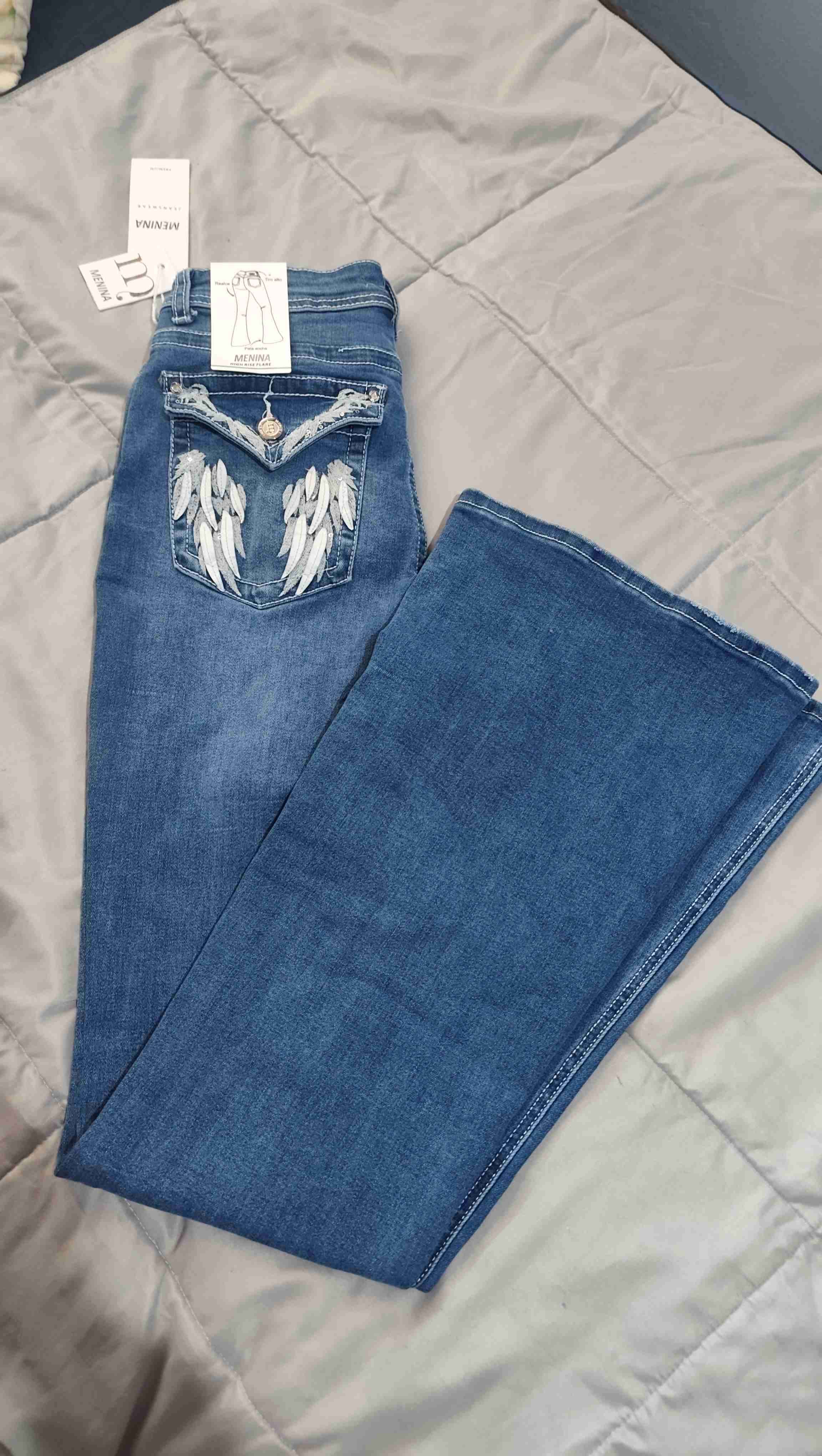 Jeans azules flare - miniatura 5