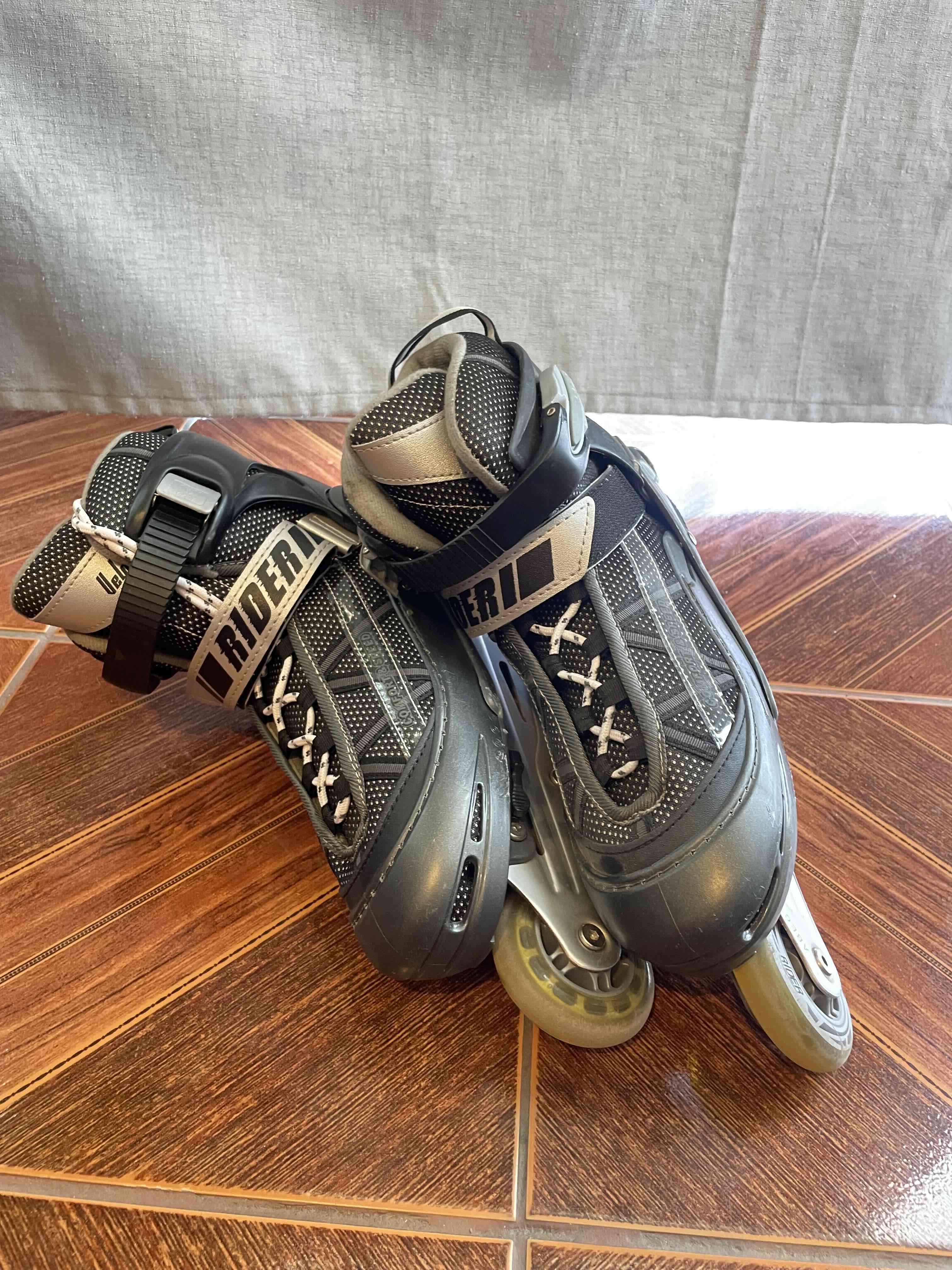 Patines en línea Rider negros - miniatura 1