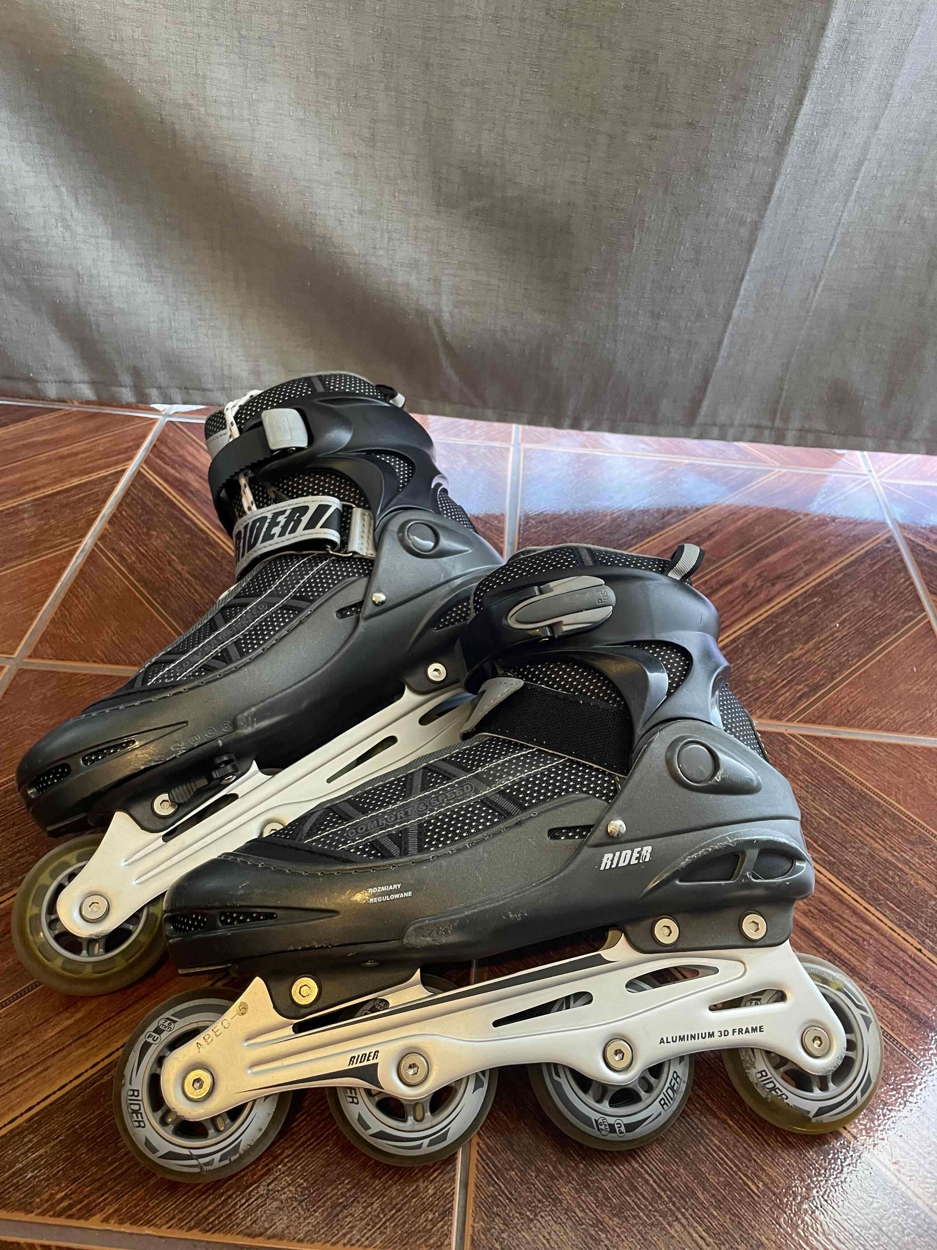 Patines en línea Rider negros - miniatura 2