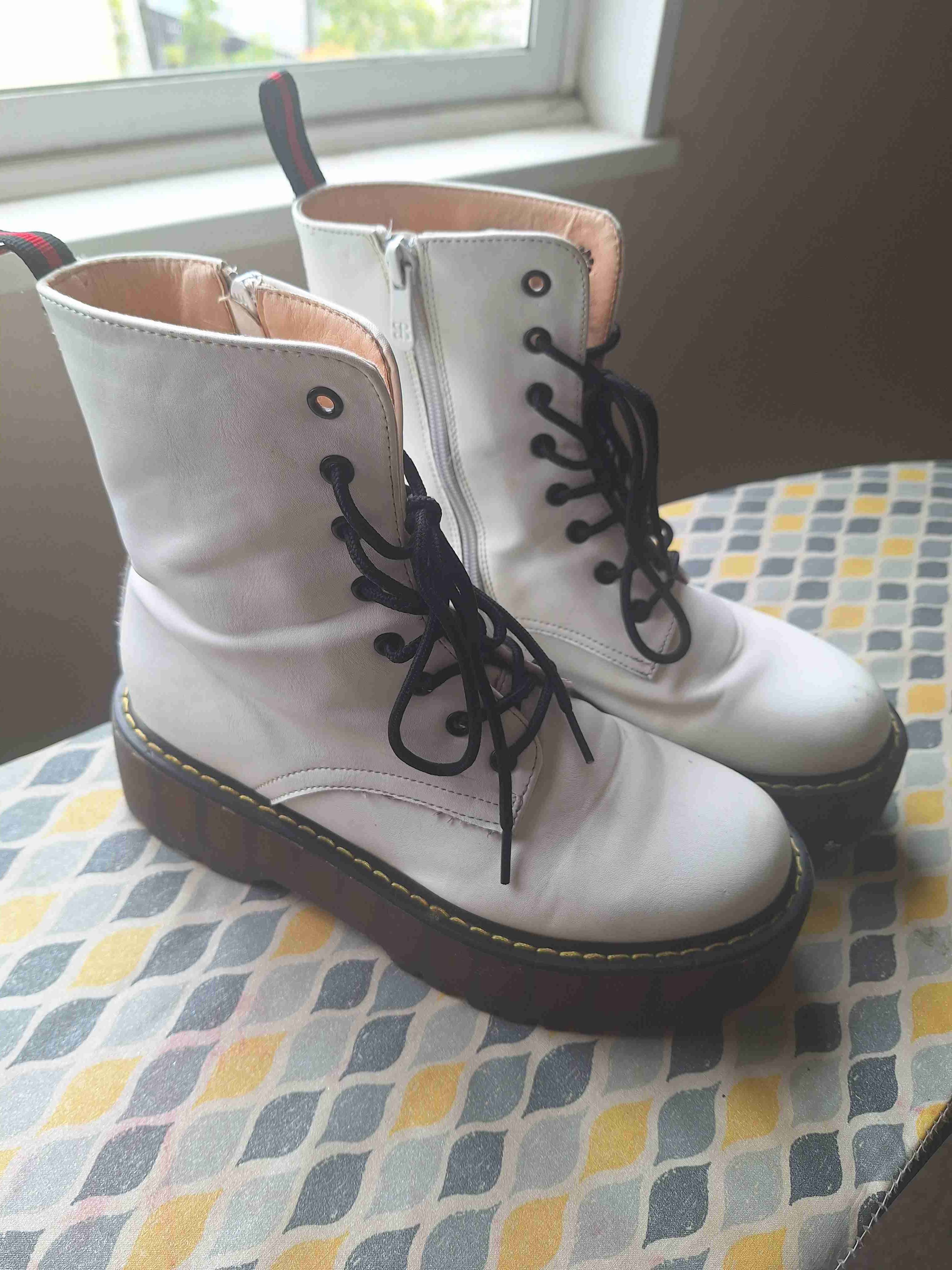 Botines blancos con plataforma - miniatura 1