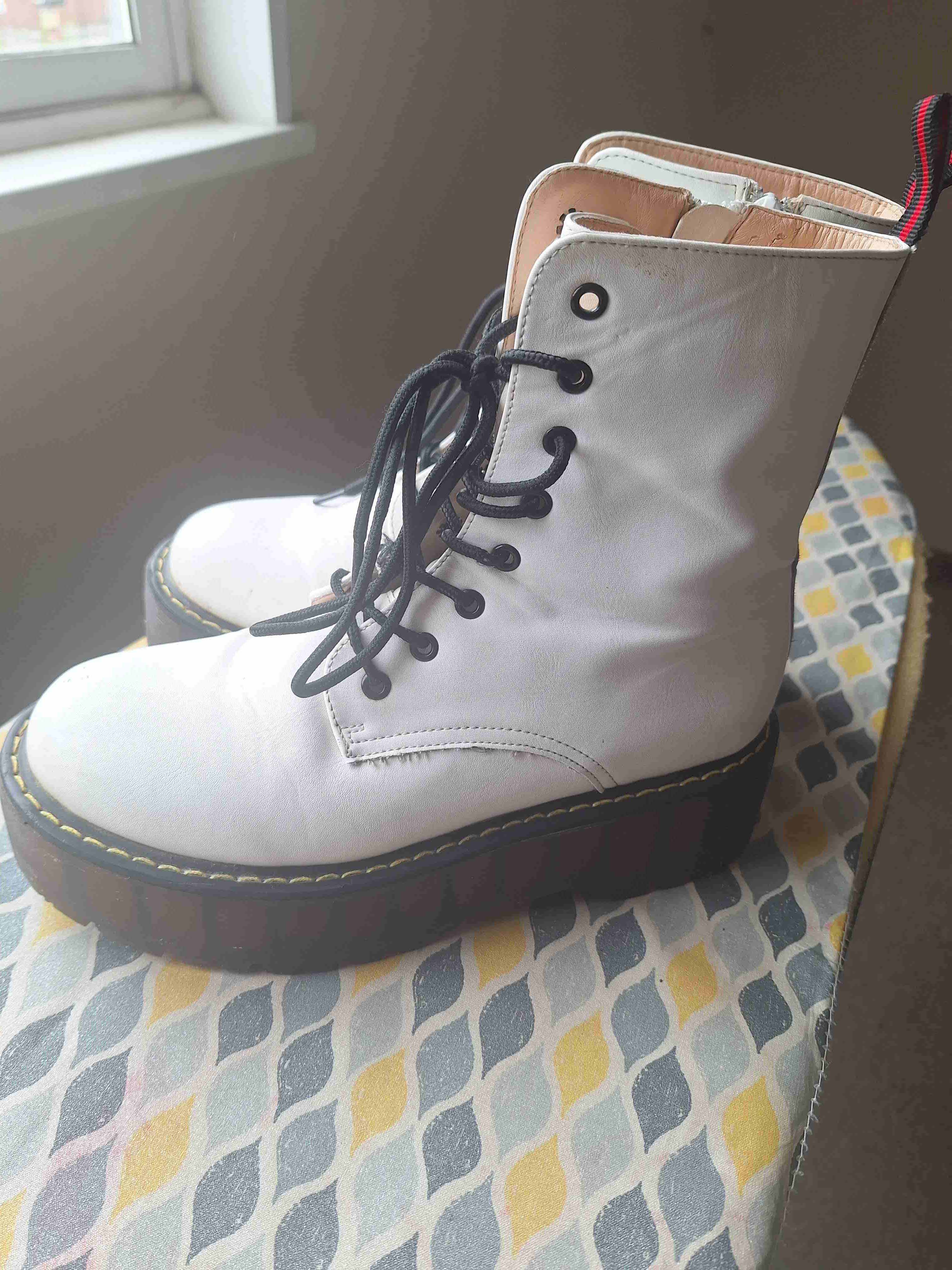 Botines blancos con plataforma - miniatura 3