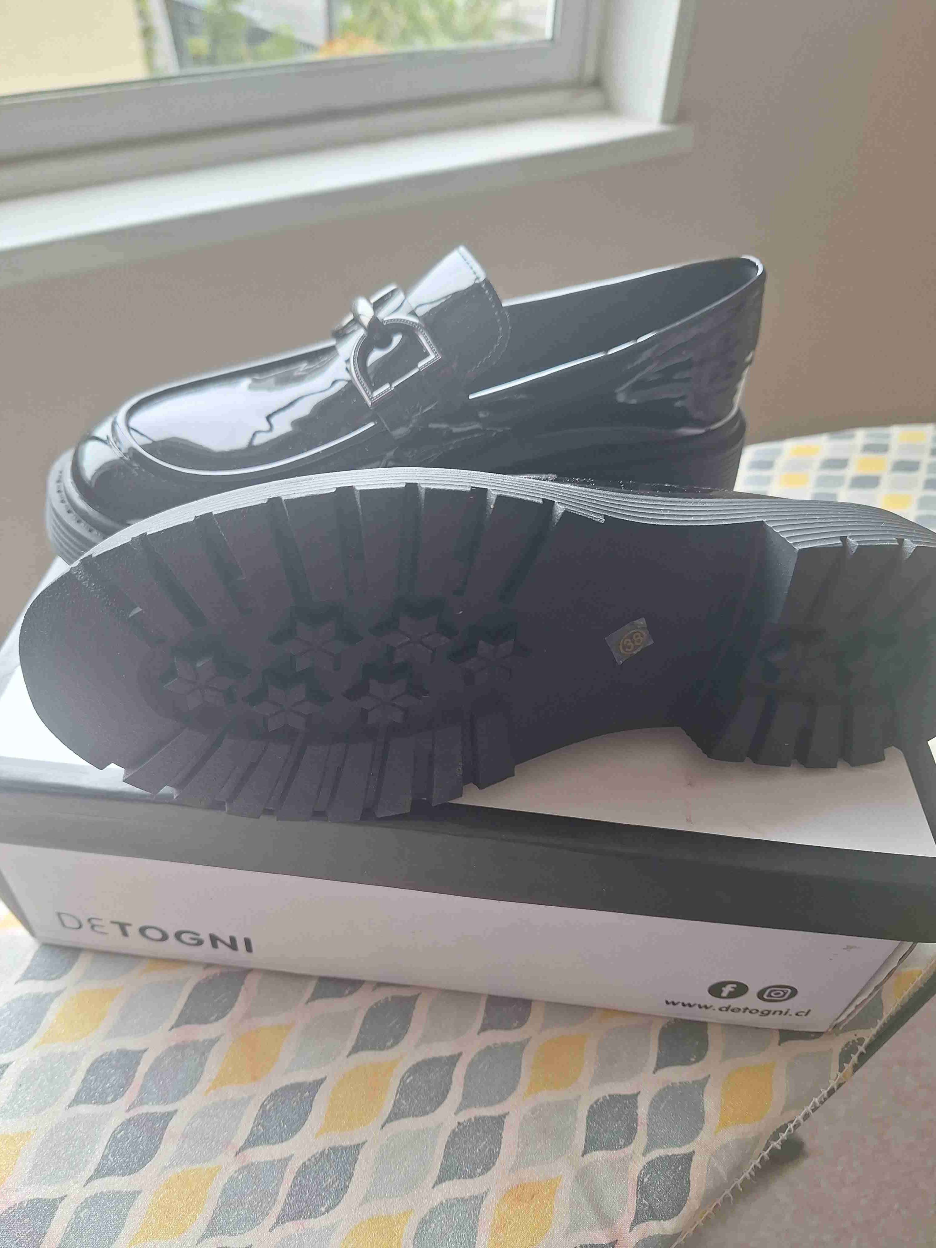 Zapatos de charol negros Detogni - 3