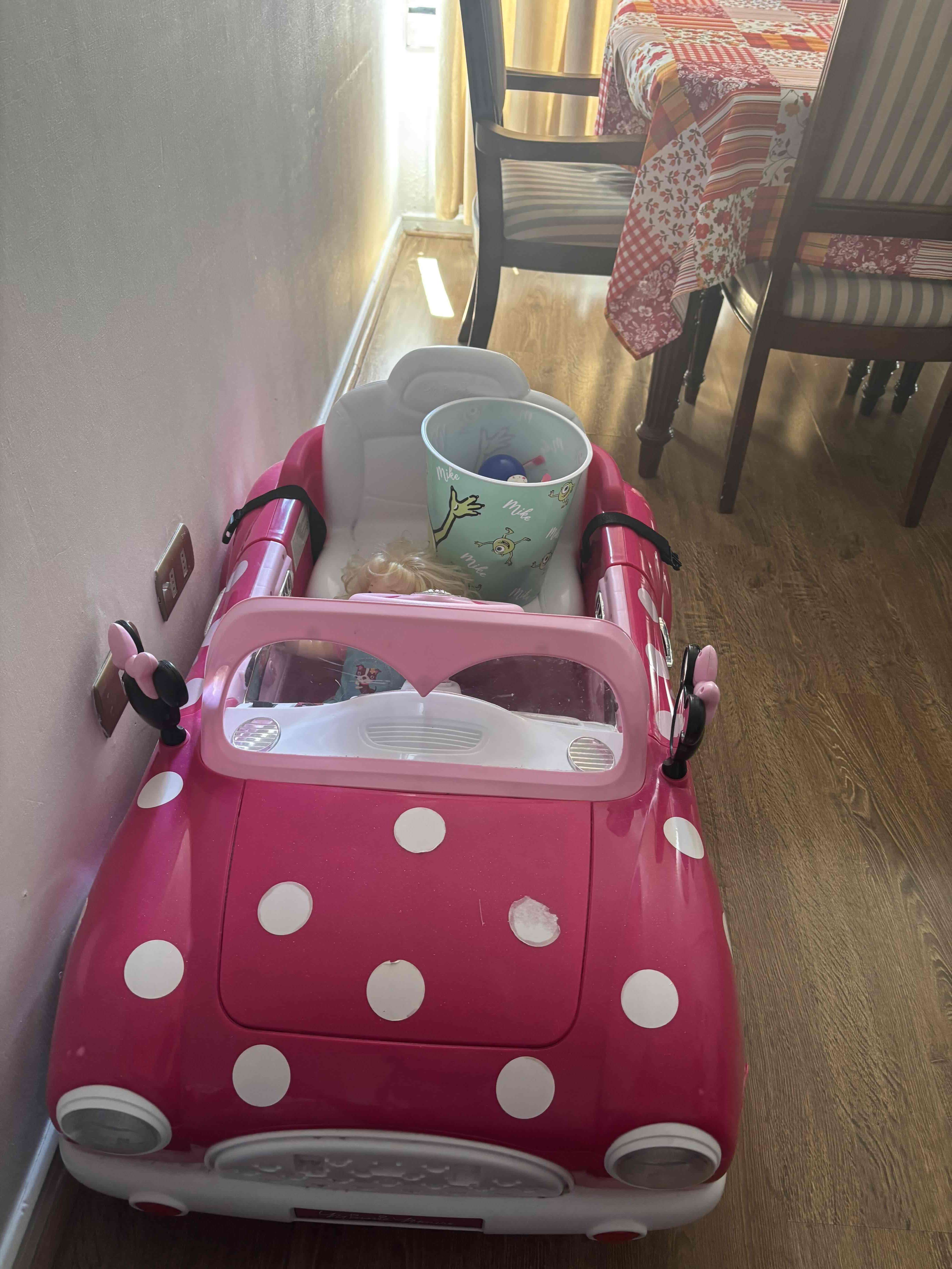 Auto eléctrico Minnie Mouse rosa - miniatura 4