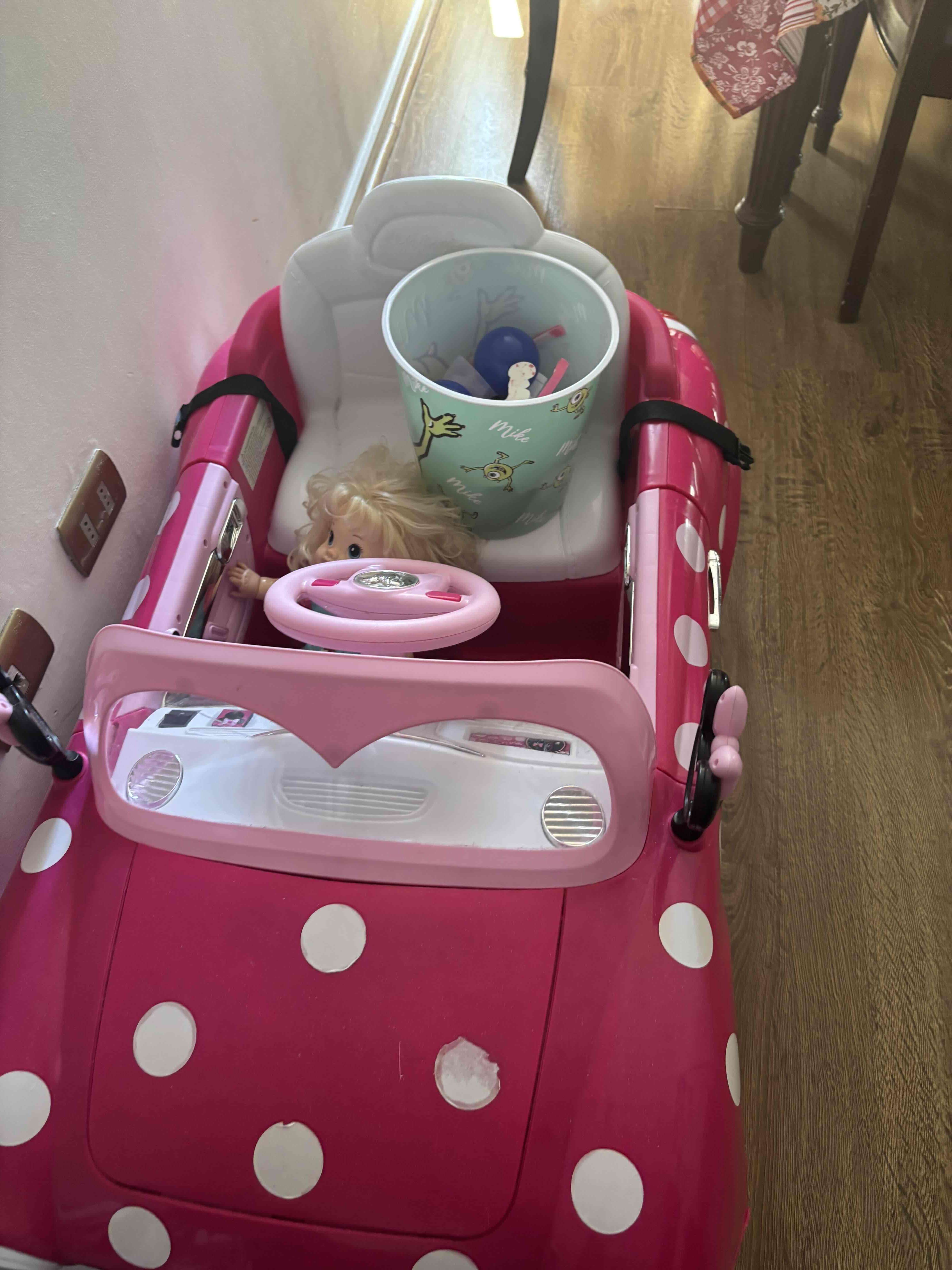 Auto eléctrico Minnie Mouse rosa - miniatura 5