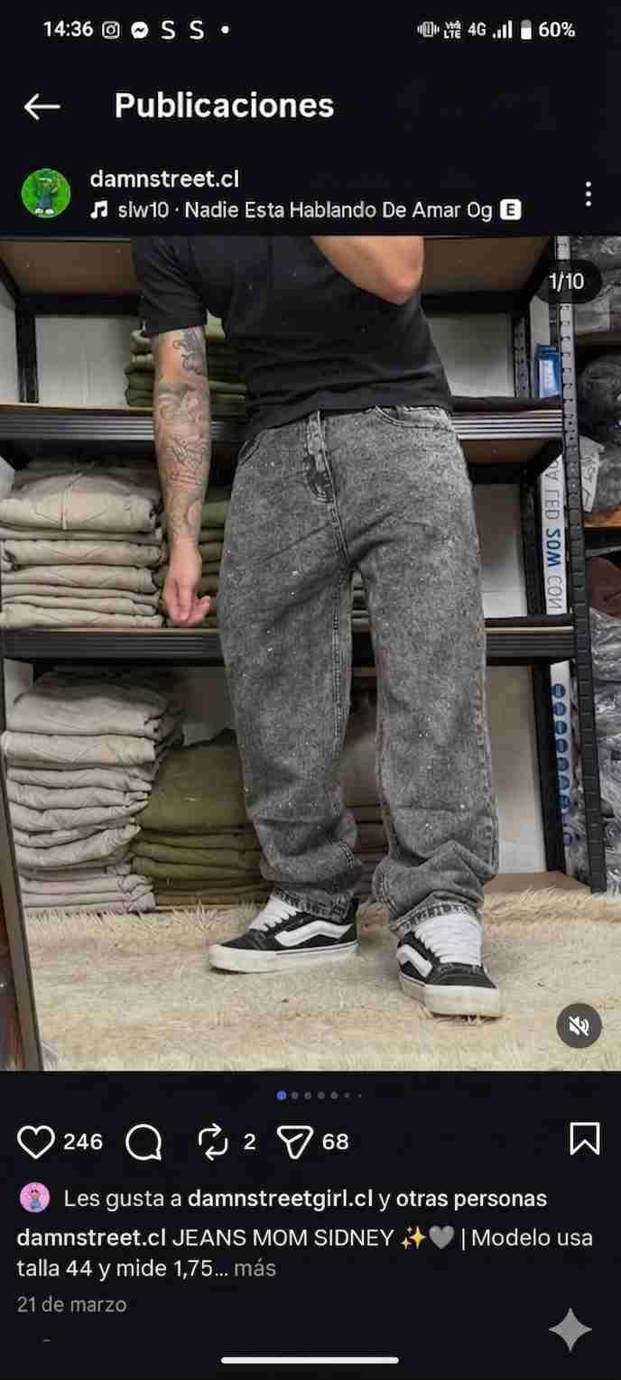 Jeans Mom Sidney gris