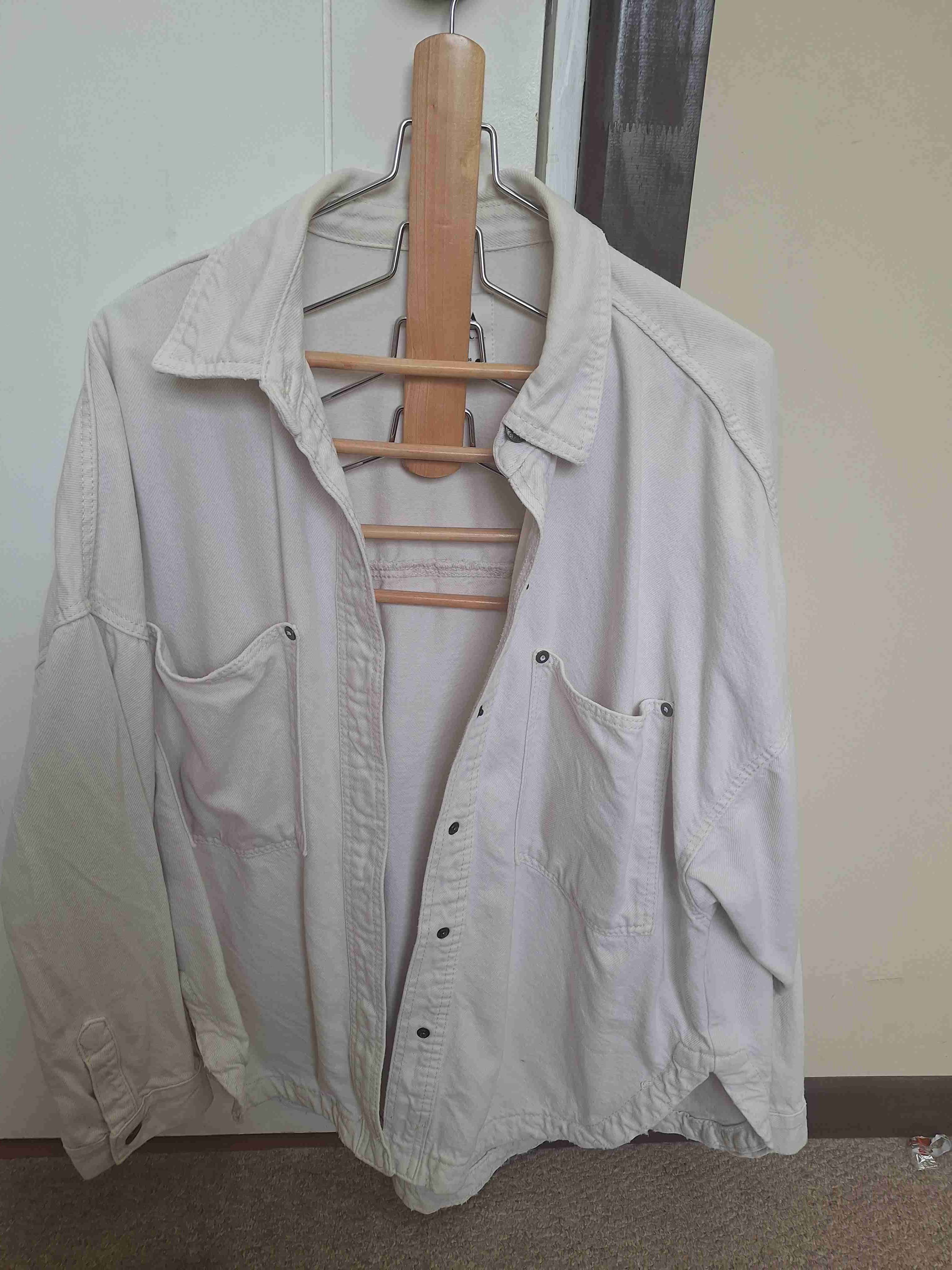 Chaqueta beige de algodón - miniatura 3