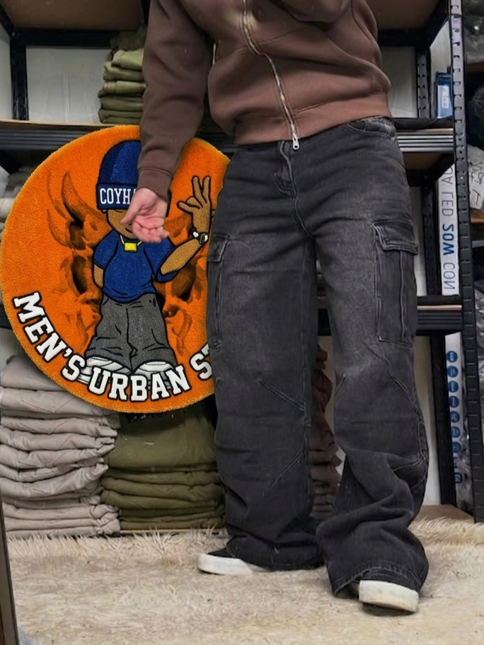 Pantalones cargo negros