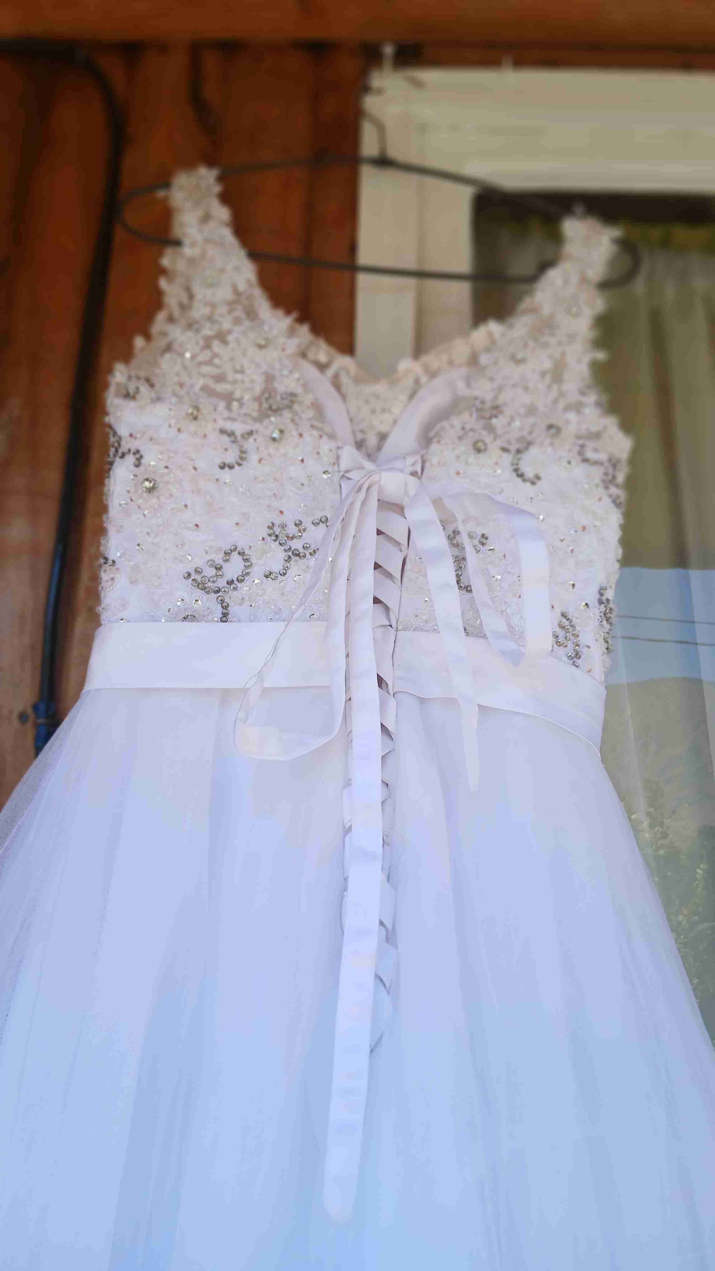 Vestido de novia blanco - miniatura 2