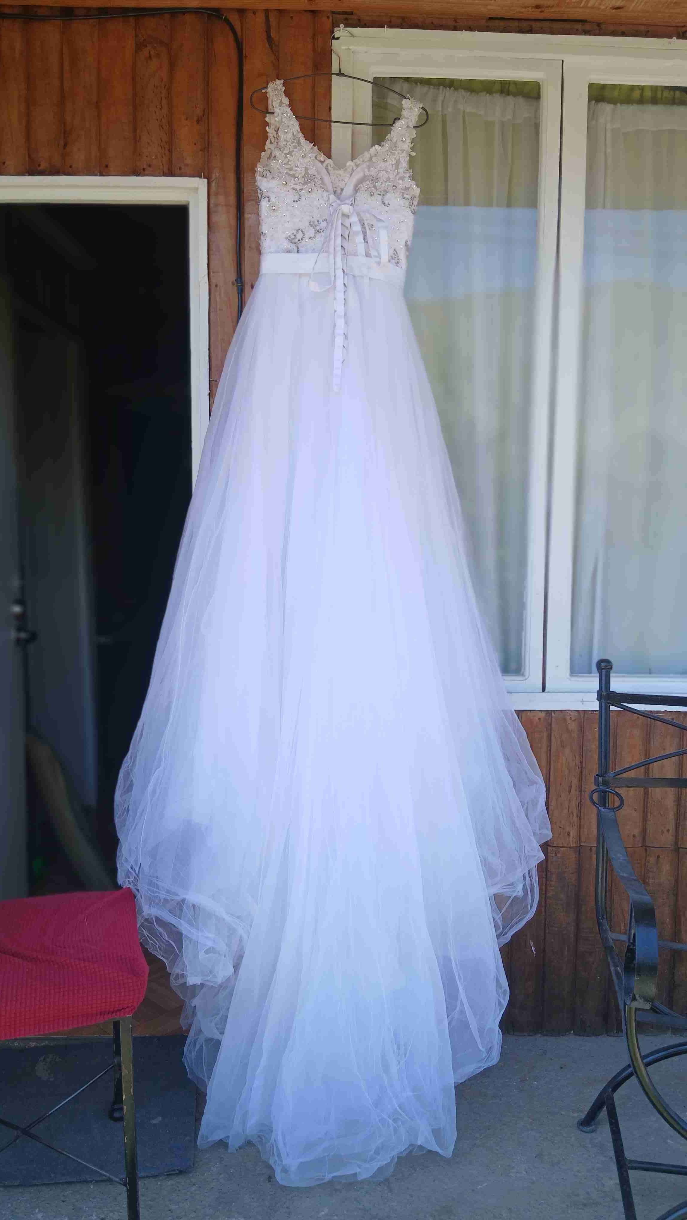 Vestido de novia blanco - miniatura 3