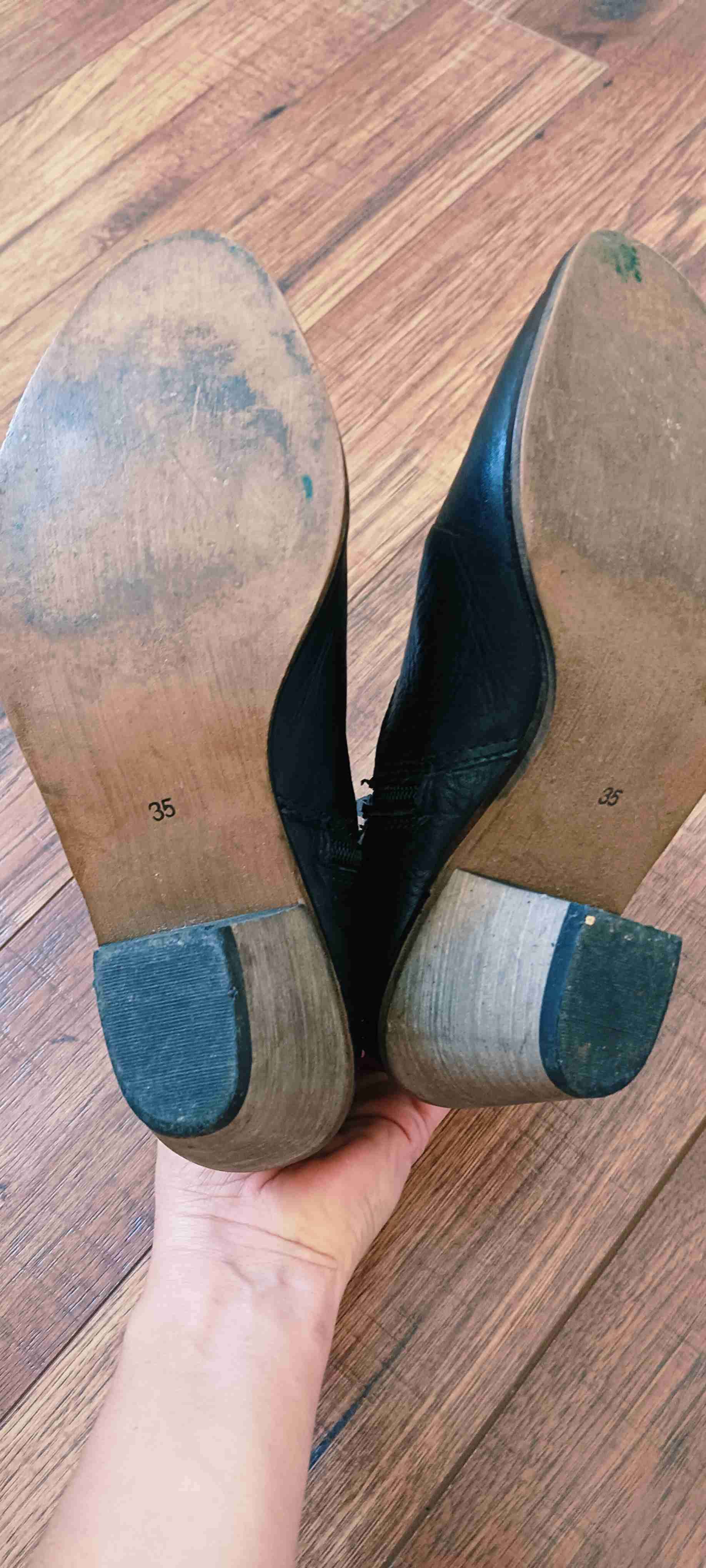 Botines de cuero con tachas (N°35) - 3