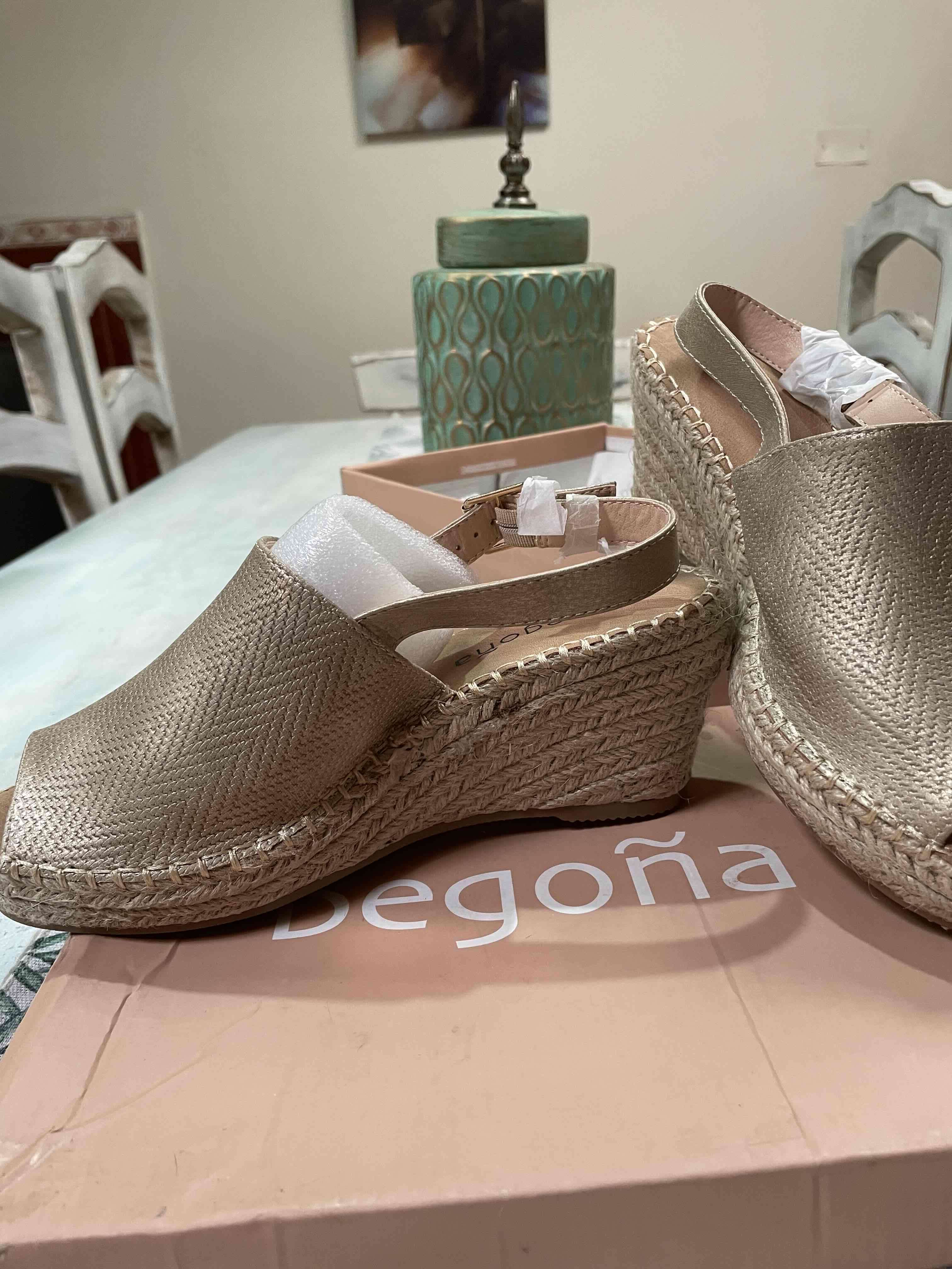 Sandalias plataforma doradas - 4