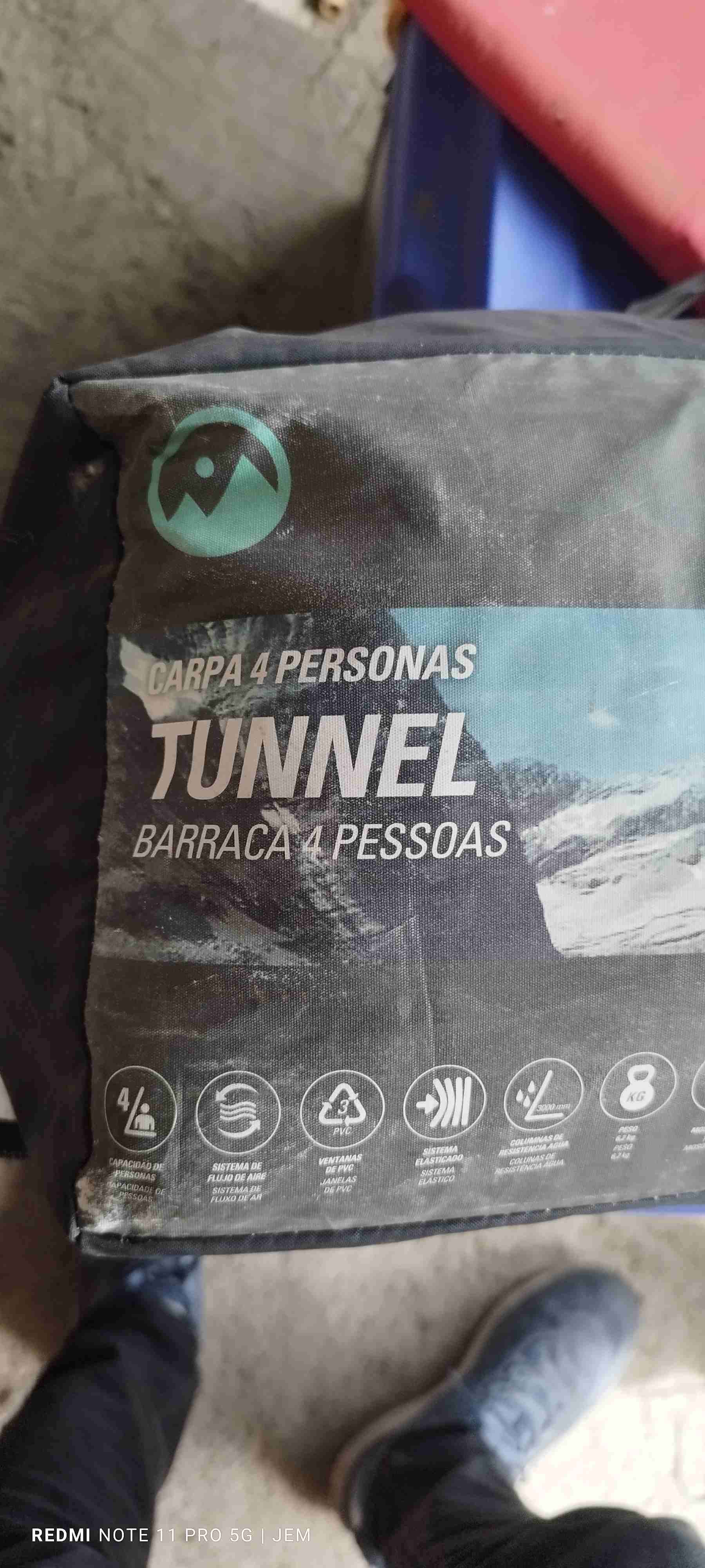 Carpa TUNNEL 4 personas - miniatura 1