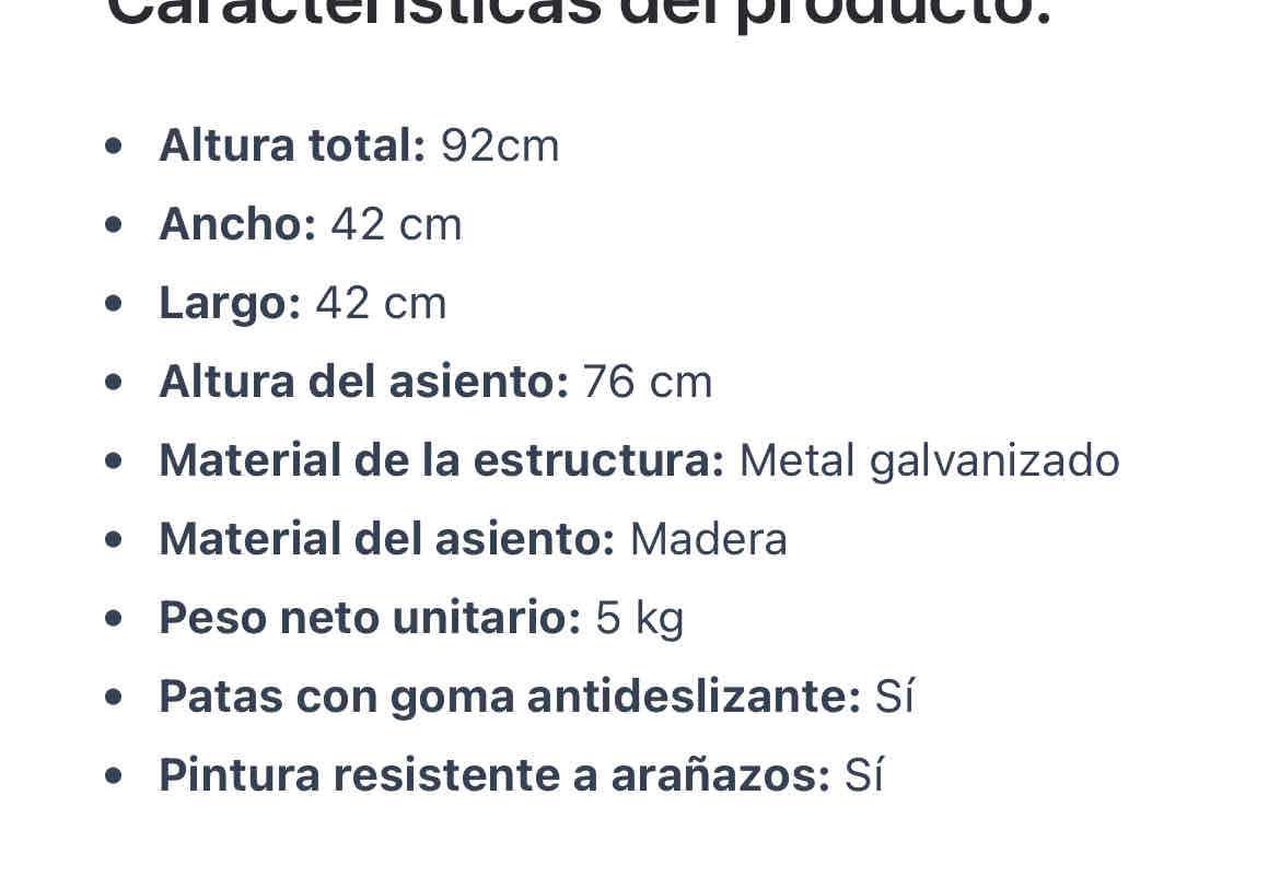 Sillas de bar negras y madera - miniatura 2