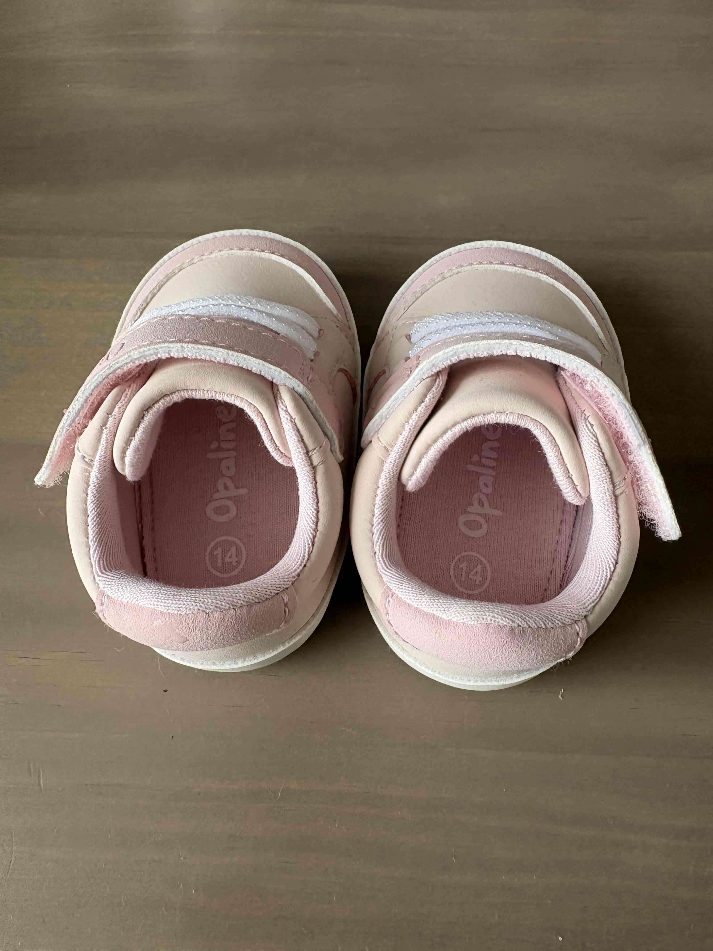 Zapatillas talla 14 bebé rosada - miniatura 2