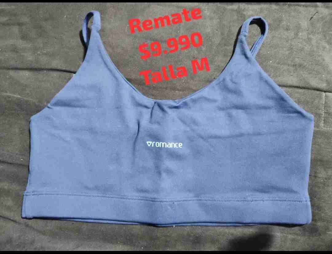Top deportivo azul Romance