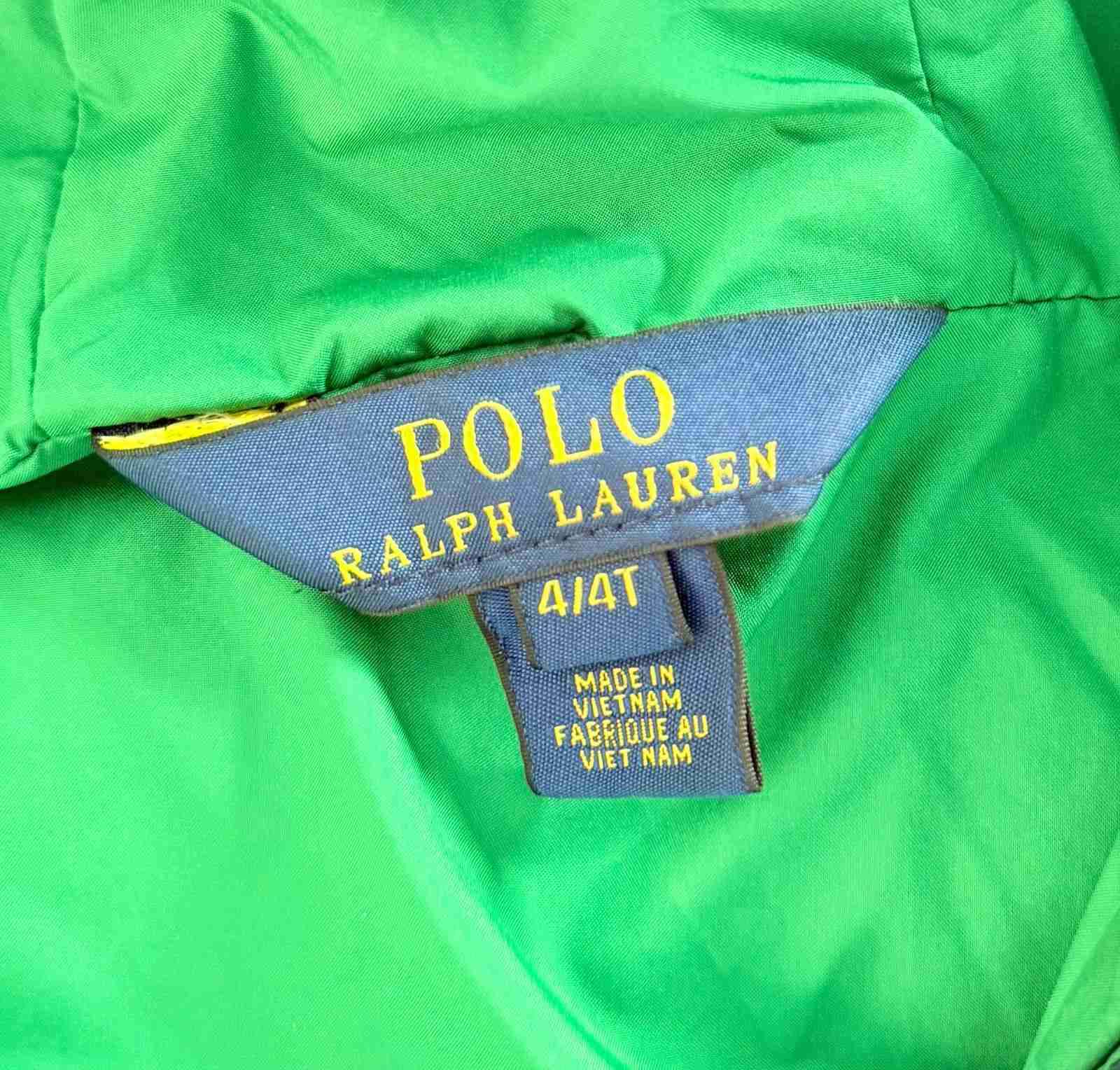 Parka azul  de niño con capucha Polo - miniatura 2
