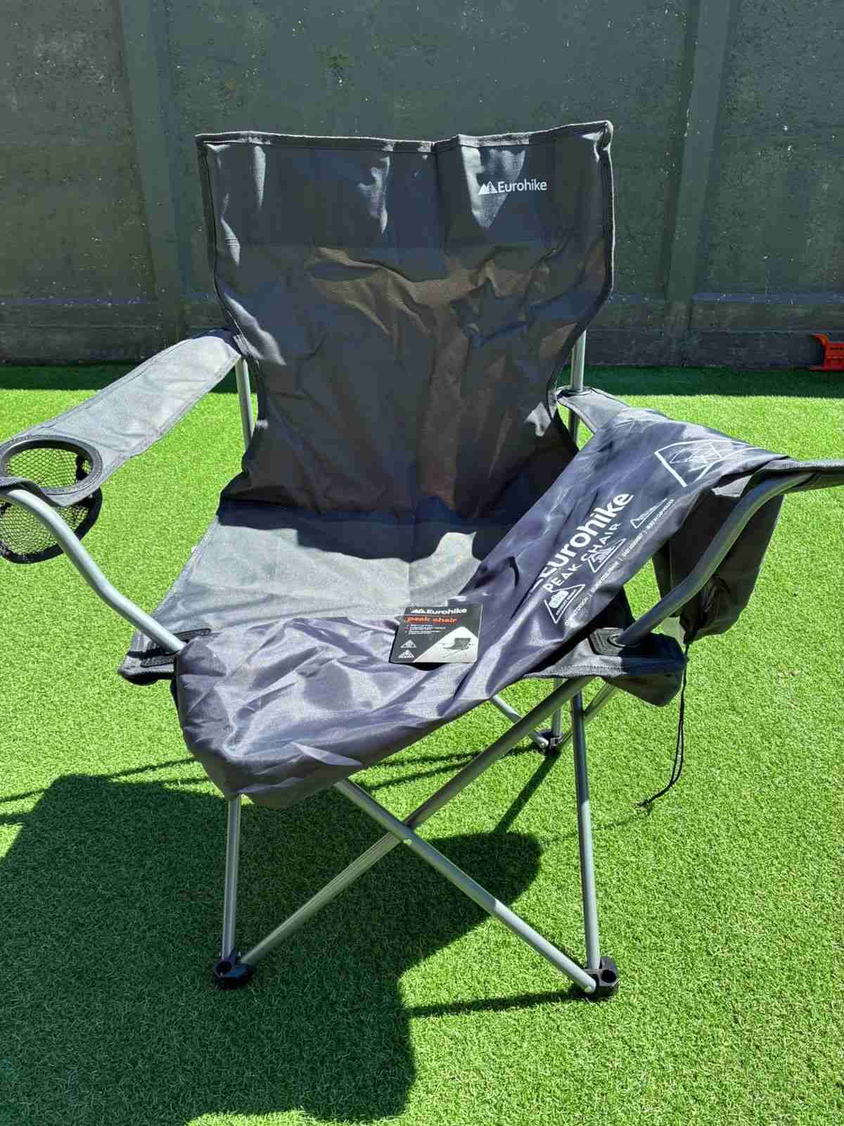 Silla plegable Eurohike negra - miniatura 1