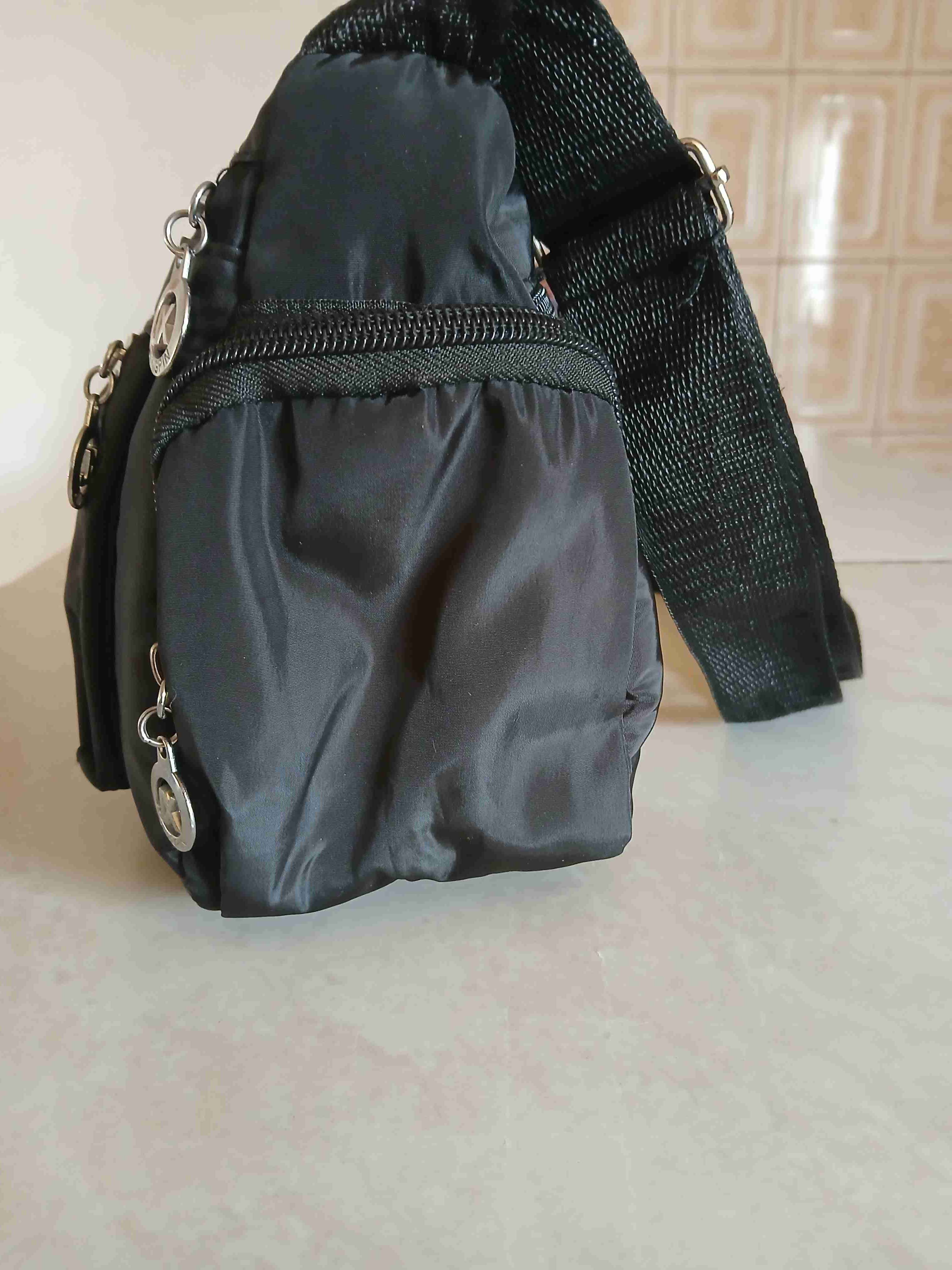Bolso negro multi-bolsillos - miniatura 2