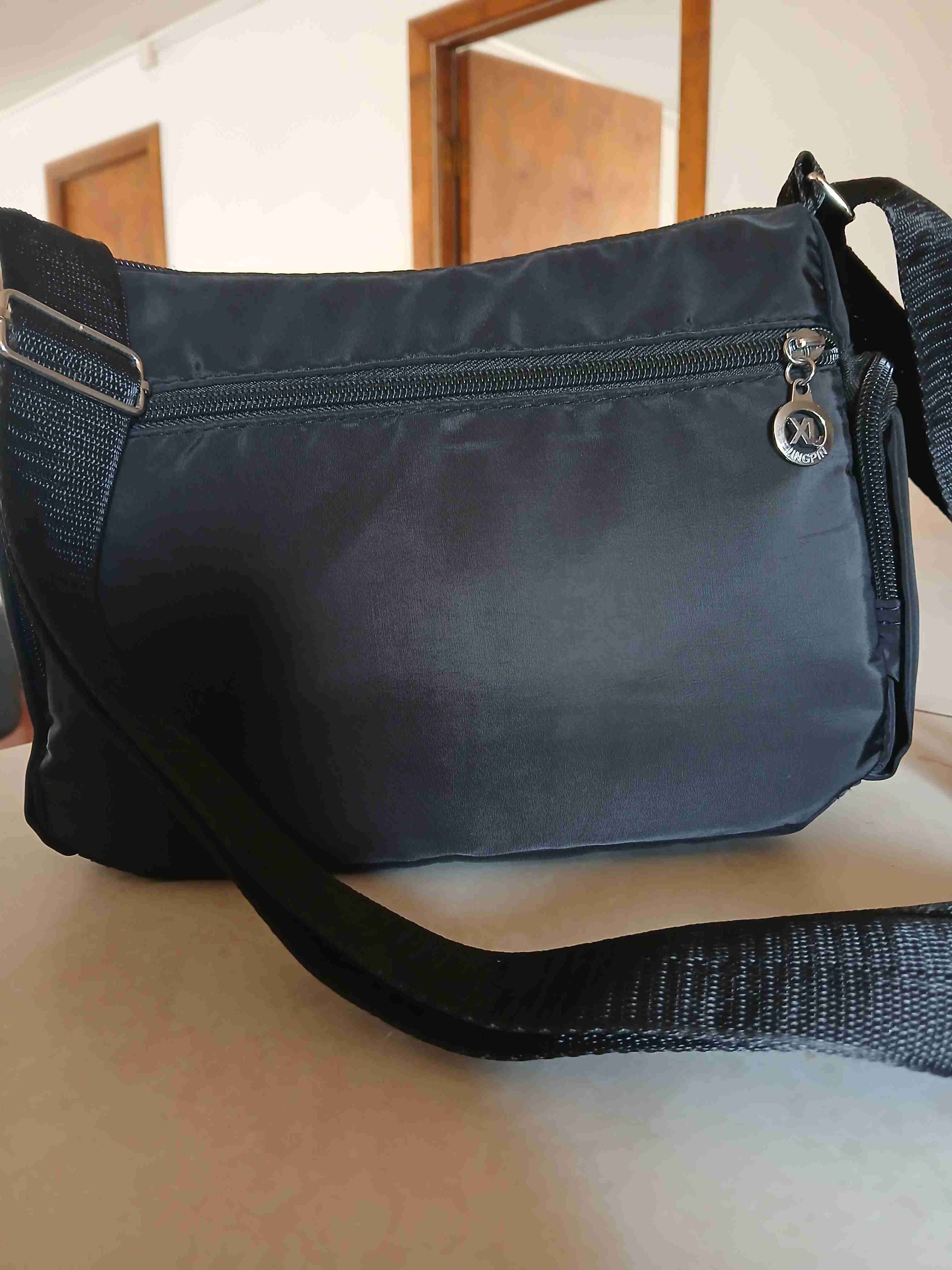 Bolso negro multi-bolsillos - miniatura 3