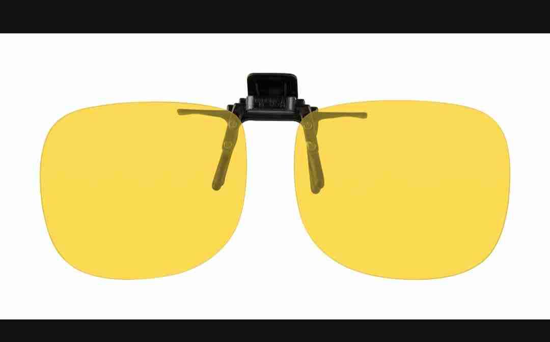 Clip para lentes de noche amarillo