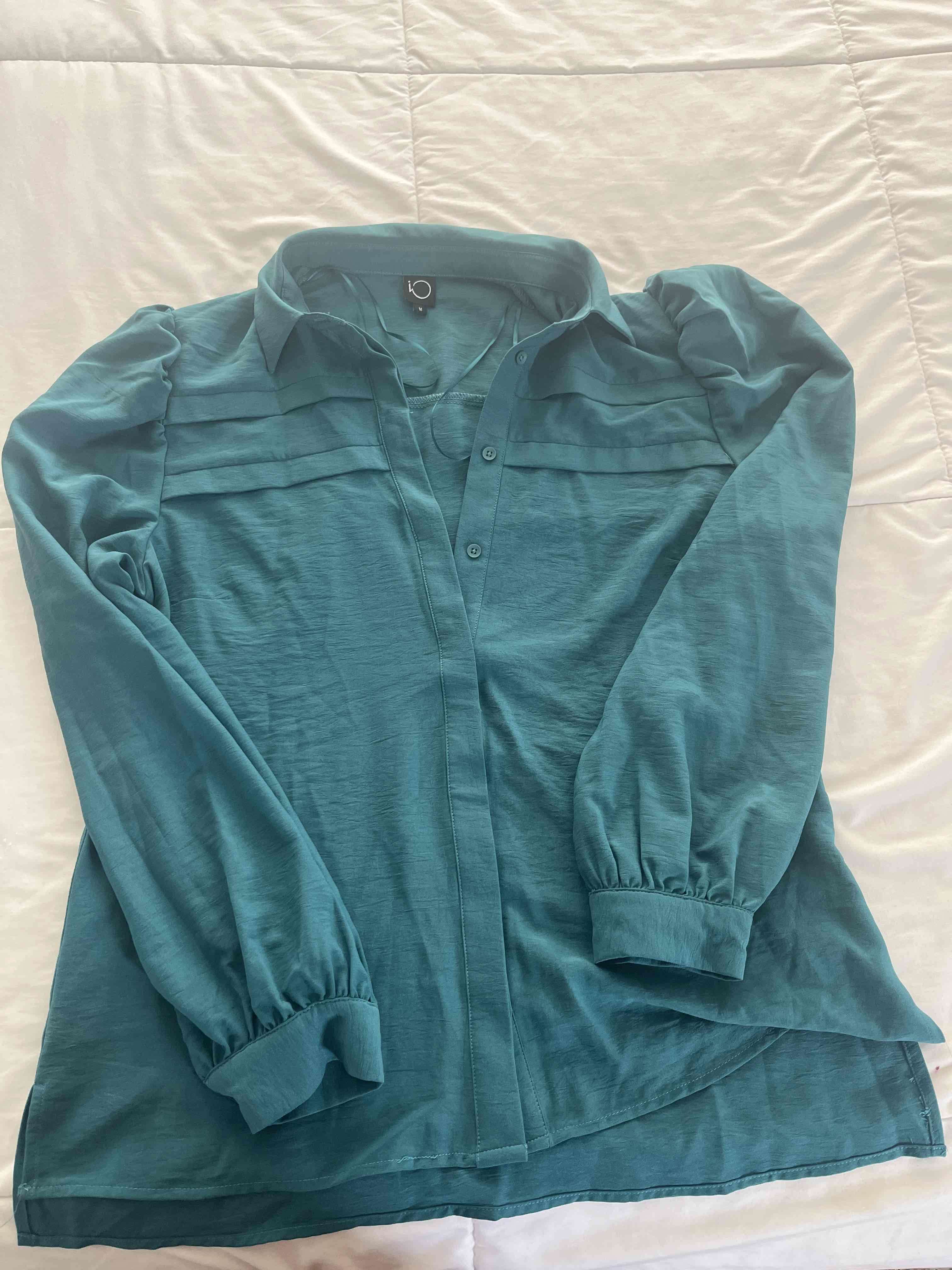 Blusa verde manga larga