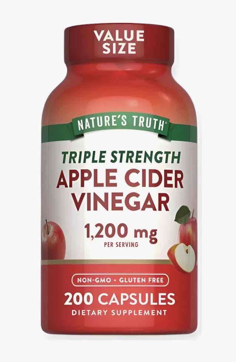 Vinagre de manzana 1200 mg 200 cápsulas
