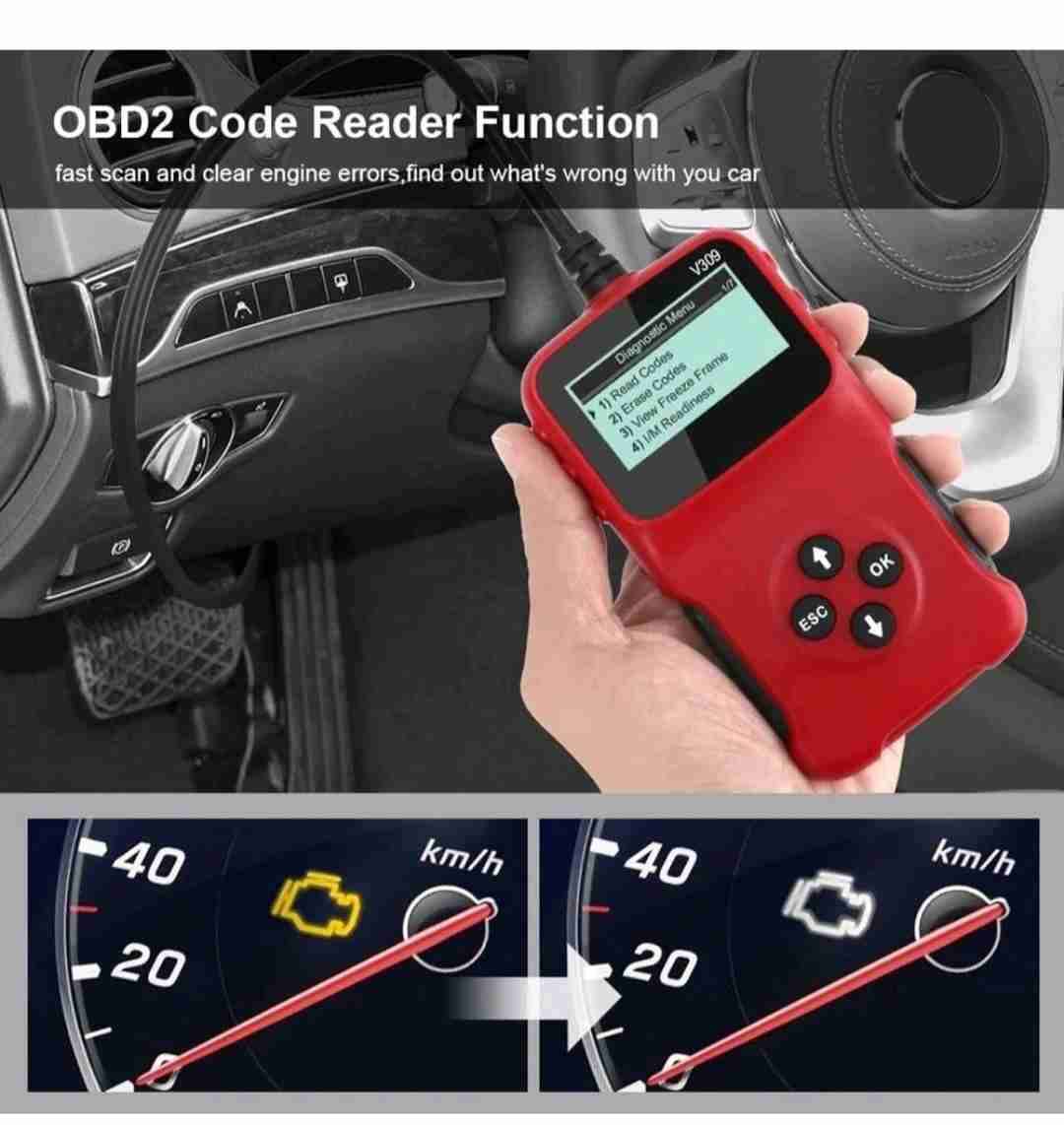 Lector de códigos   rojo