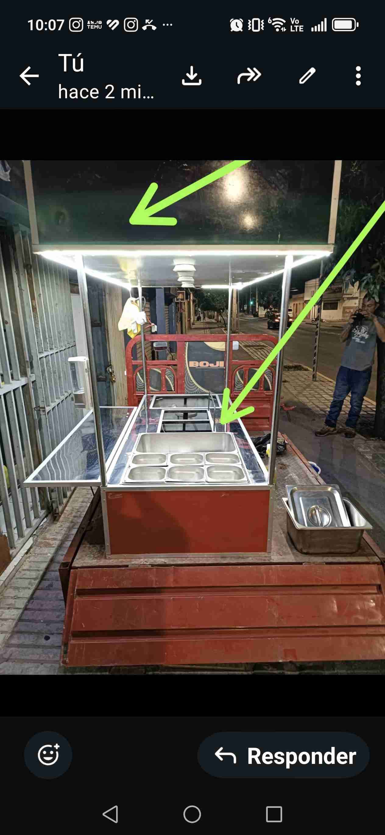 Carro de comida con compartimentos - miniatura 2