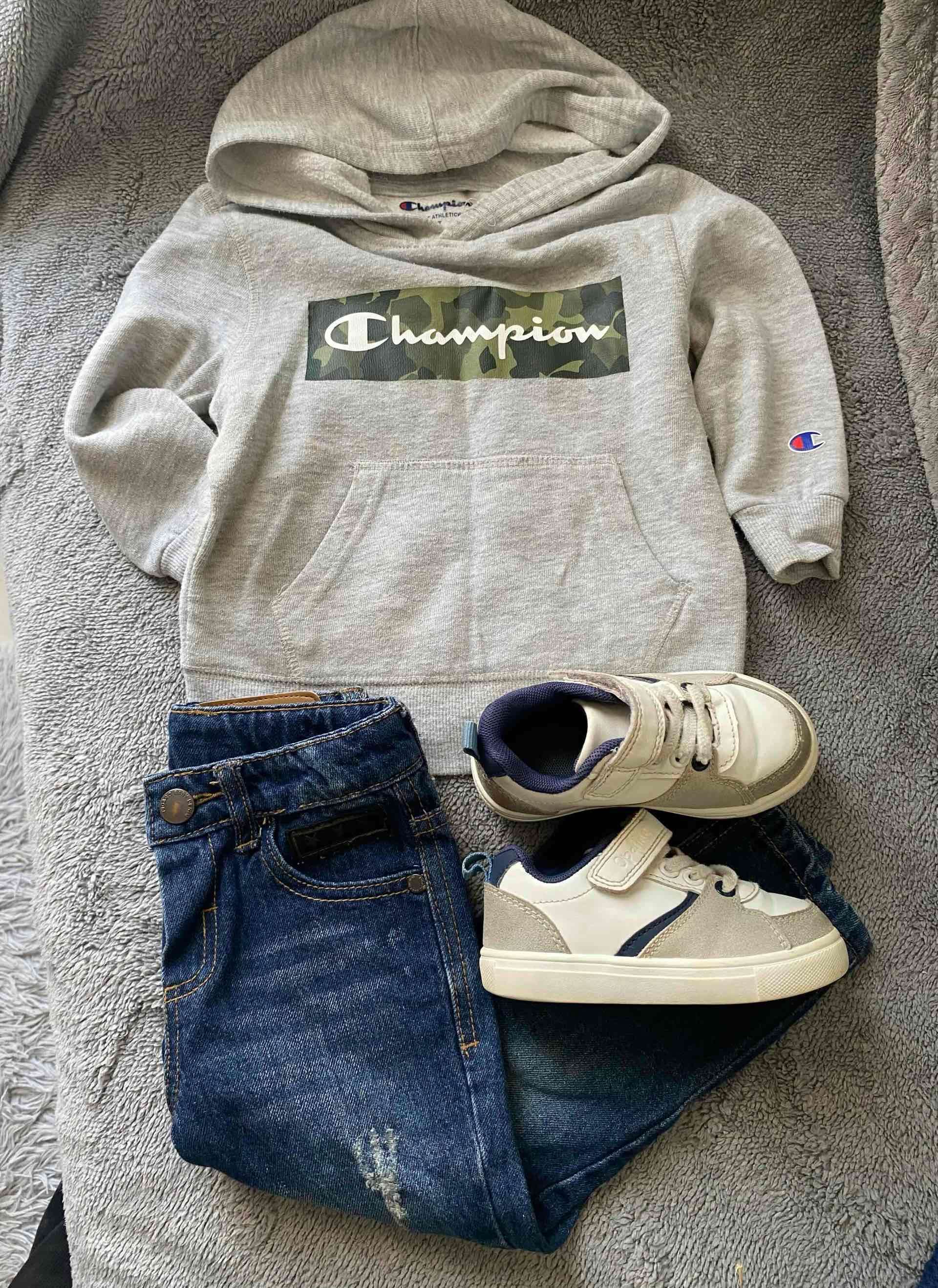 Conjunto polar niño azul y beige - miniatura 4