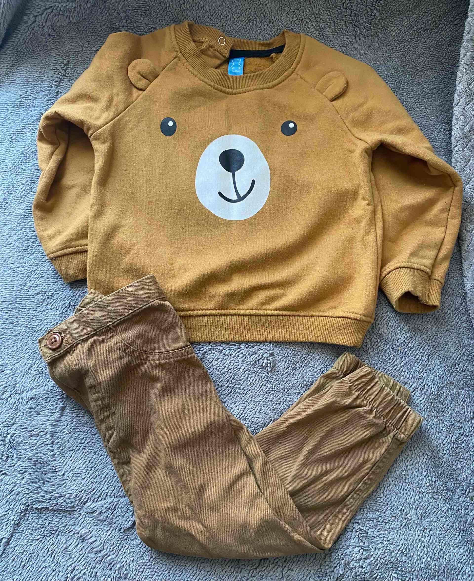 Conjunto polar niño azul y beige - miniatura 5