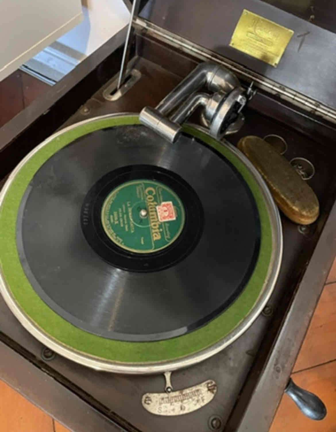 Fonógrafo antiguo original de colección - miniatura 2