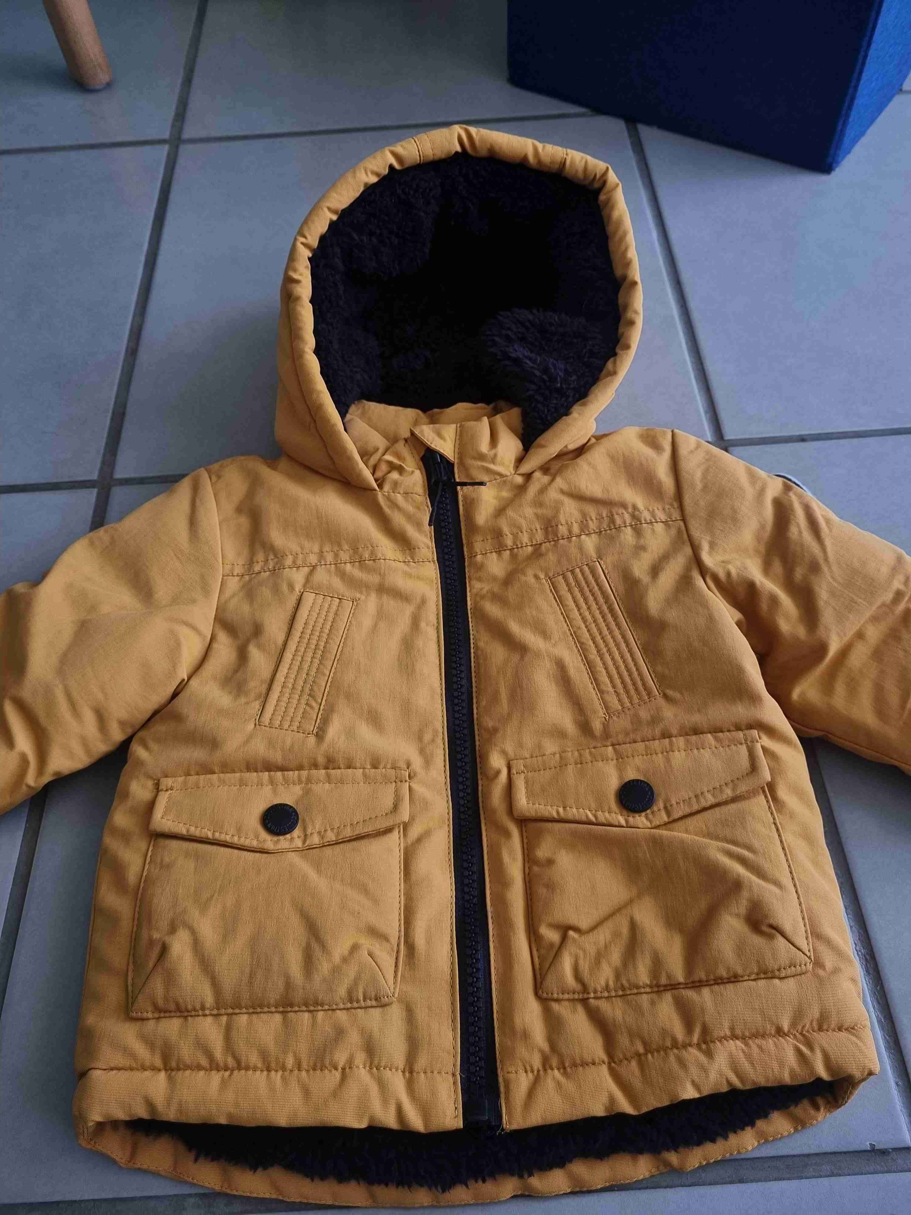 Chaqueta amarilla térmica para niños - miniatura 2