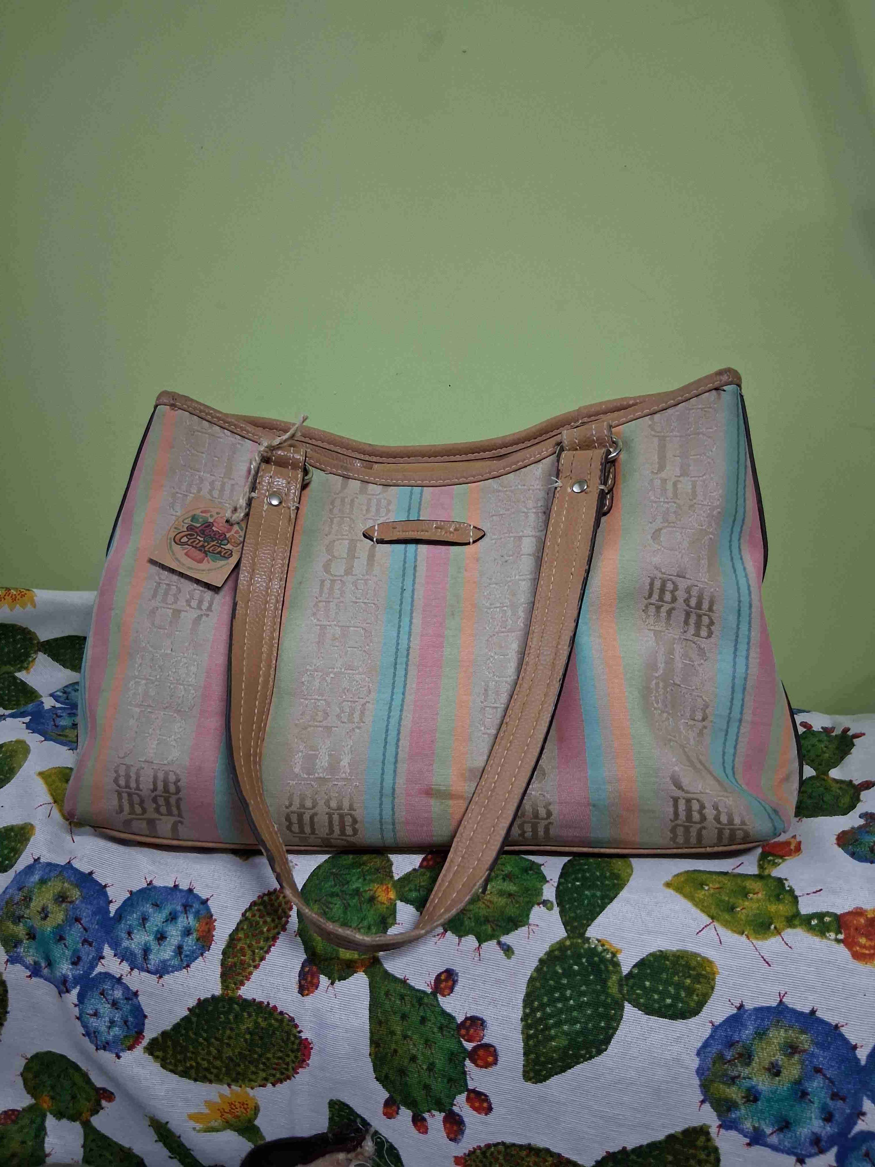 Bolso de rayas multicolor