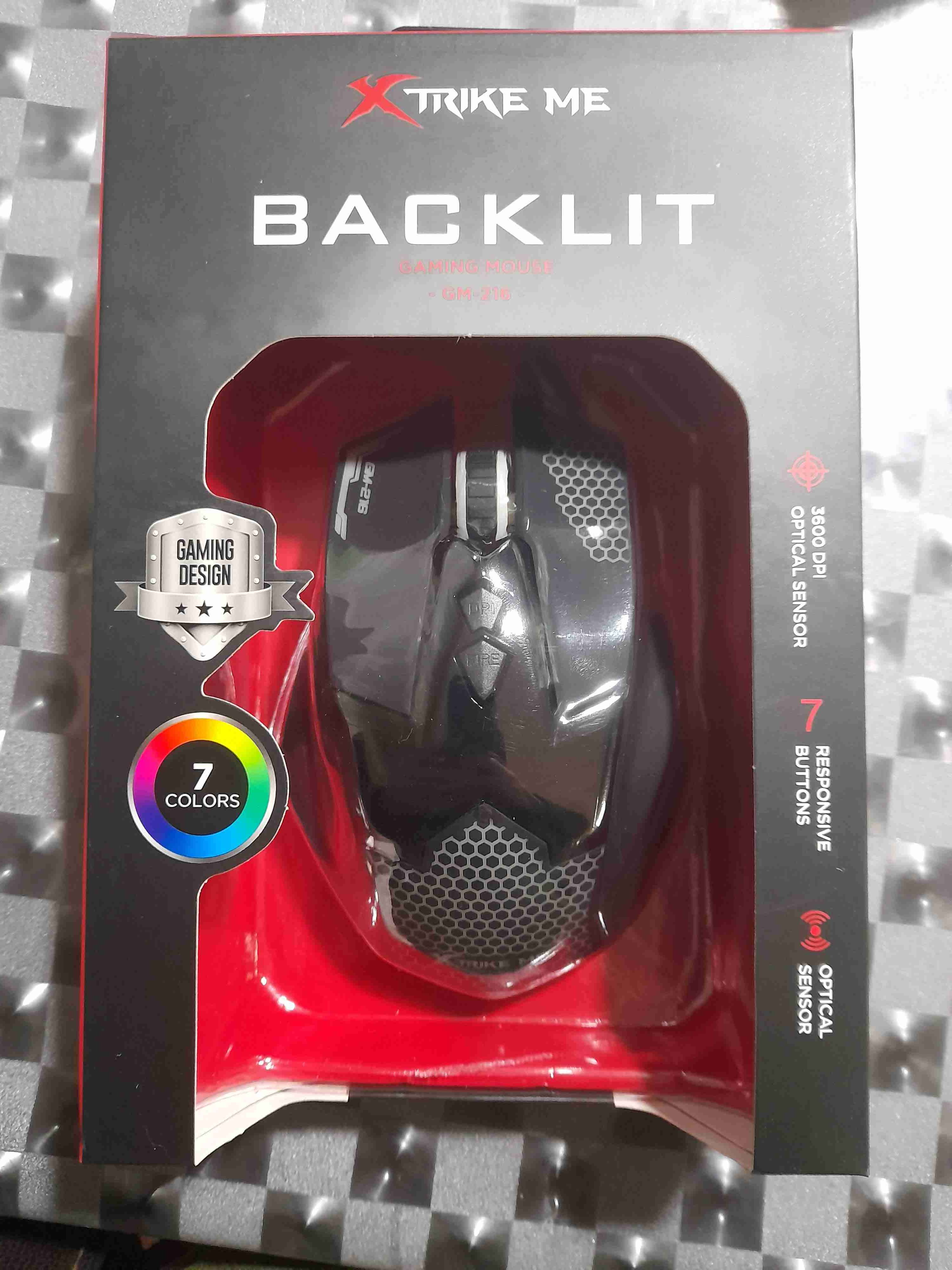 Mouse gamer Xtrike Me Backlit 216 - miniatura 1