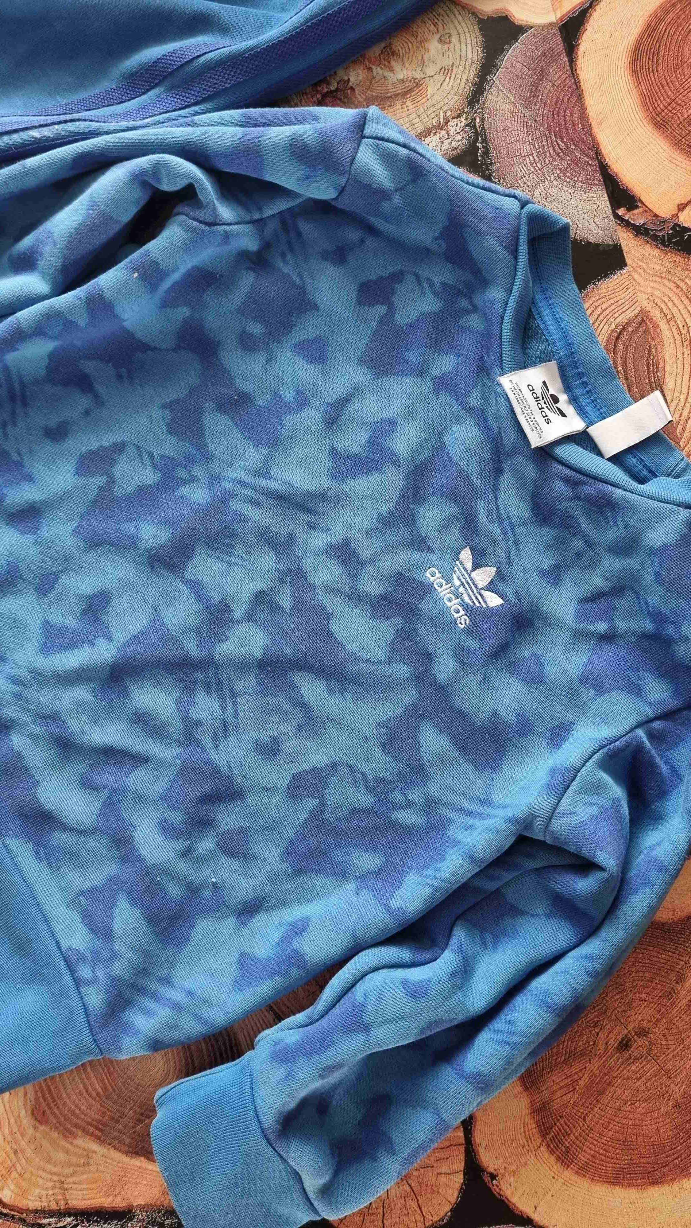 Buzo azul adidas para niño - miniatura 3