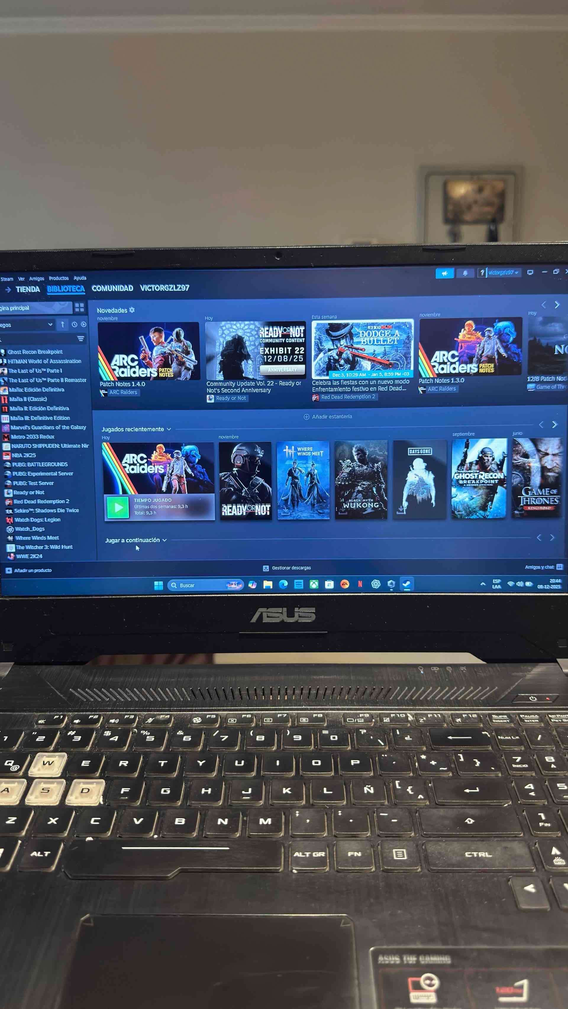 ASUS TUF GAMING FX505DV- Excelente Estado - miniatura 5