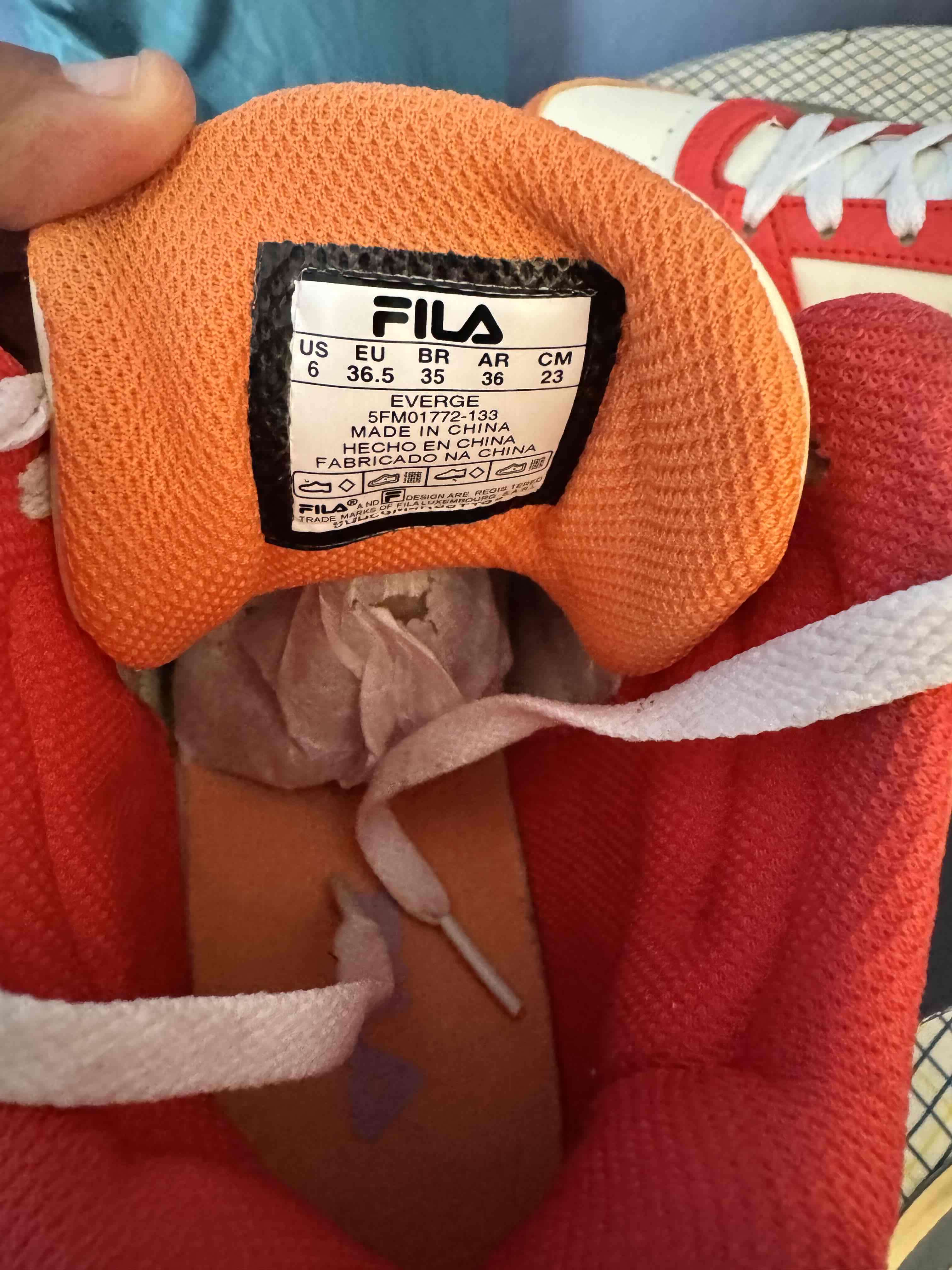 Zapatillas FILA rojas y naranjas - miniatura 5