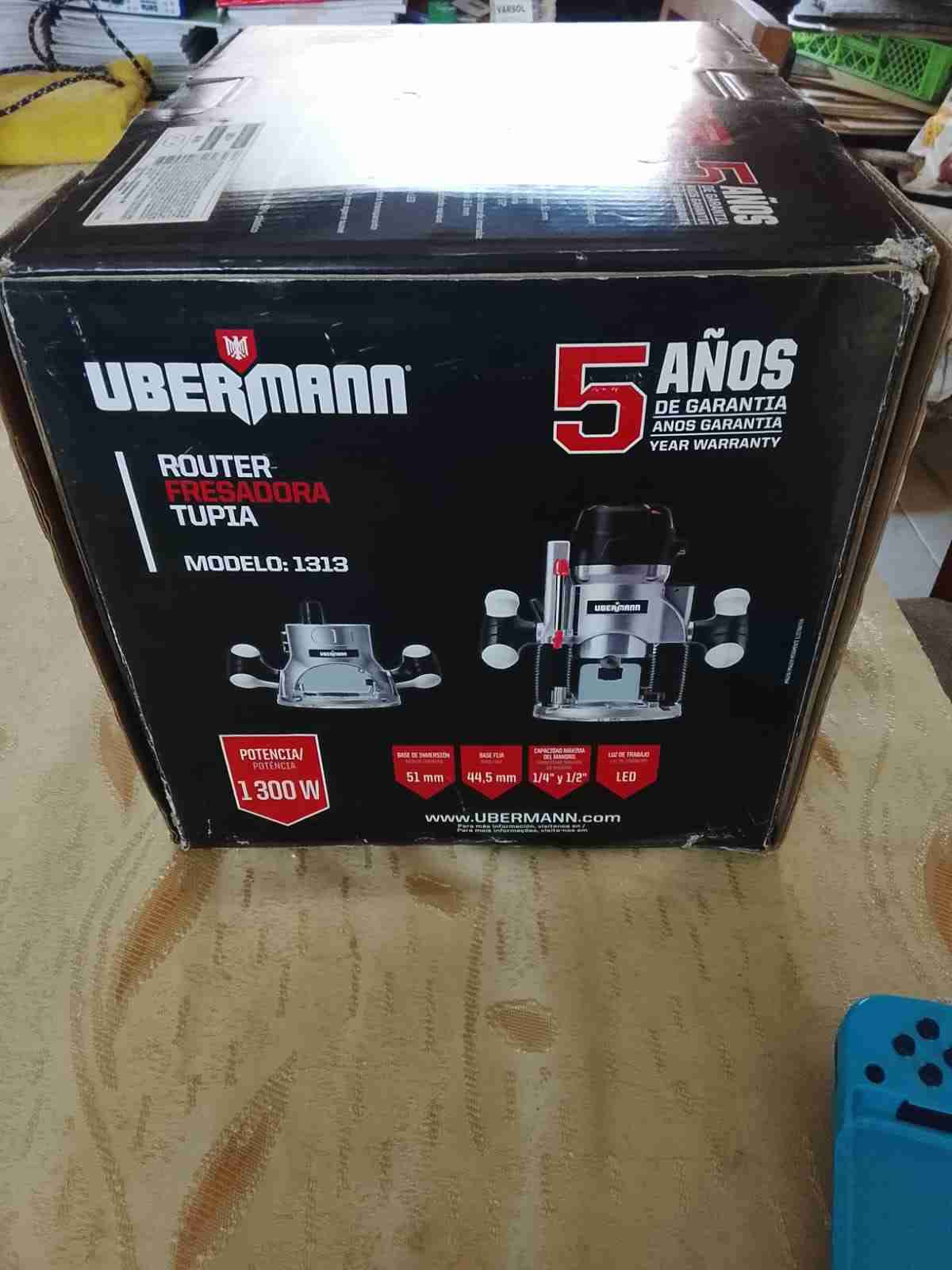 Fresadora Router Ubermann 1300W - miniatura 2