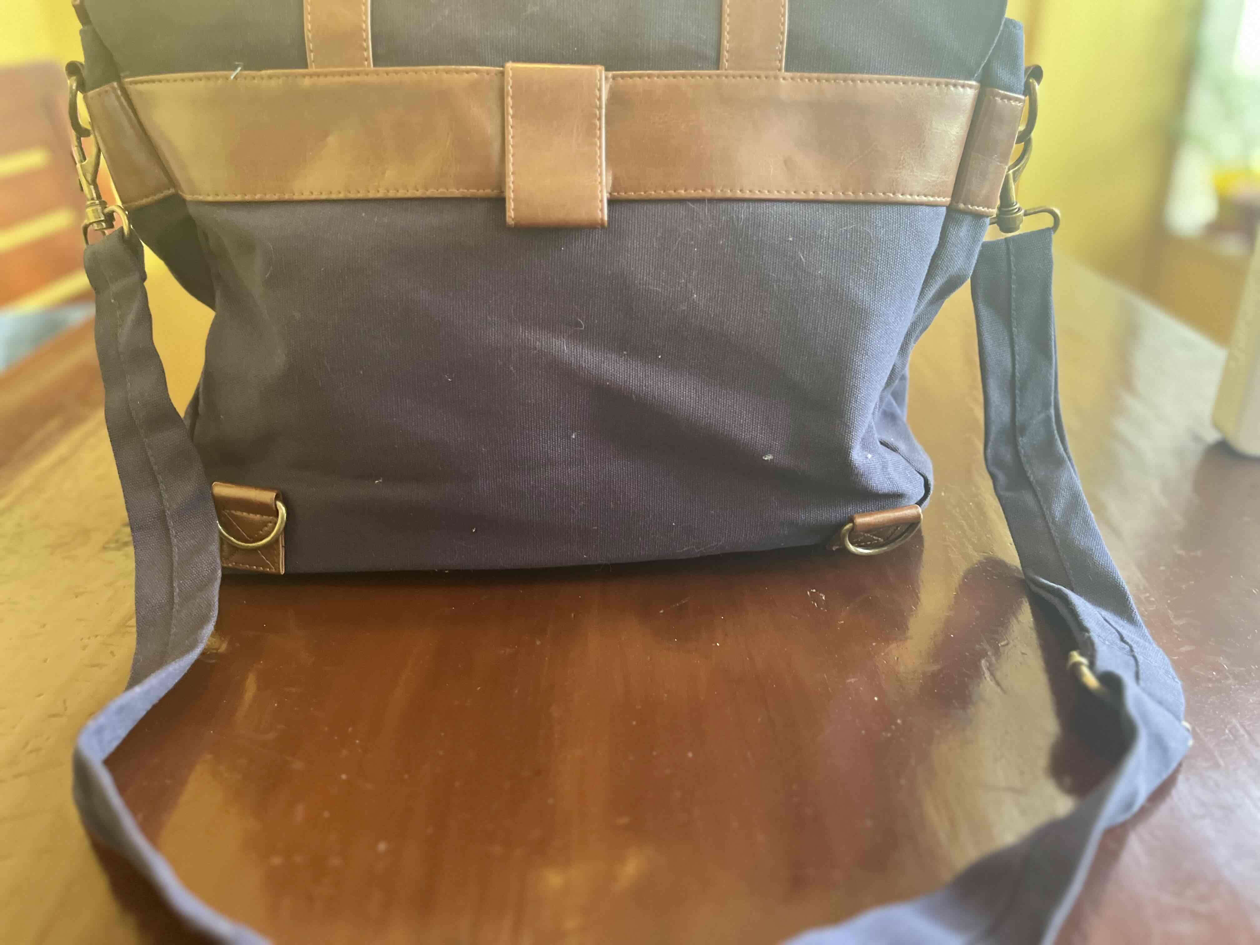 Bolso mensajero azul - miniatura 3