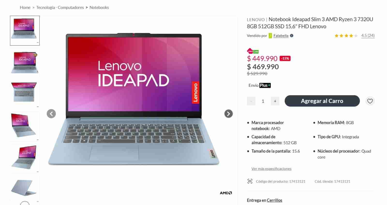 Notebook Lenovo IdeaPad Slim - miniatura 2